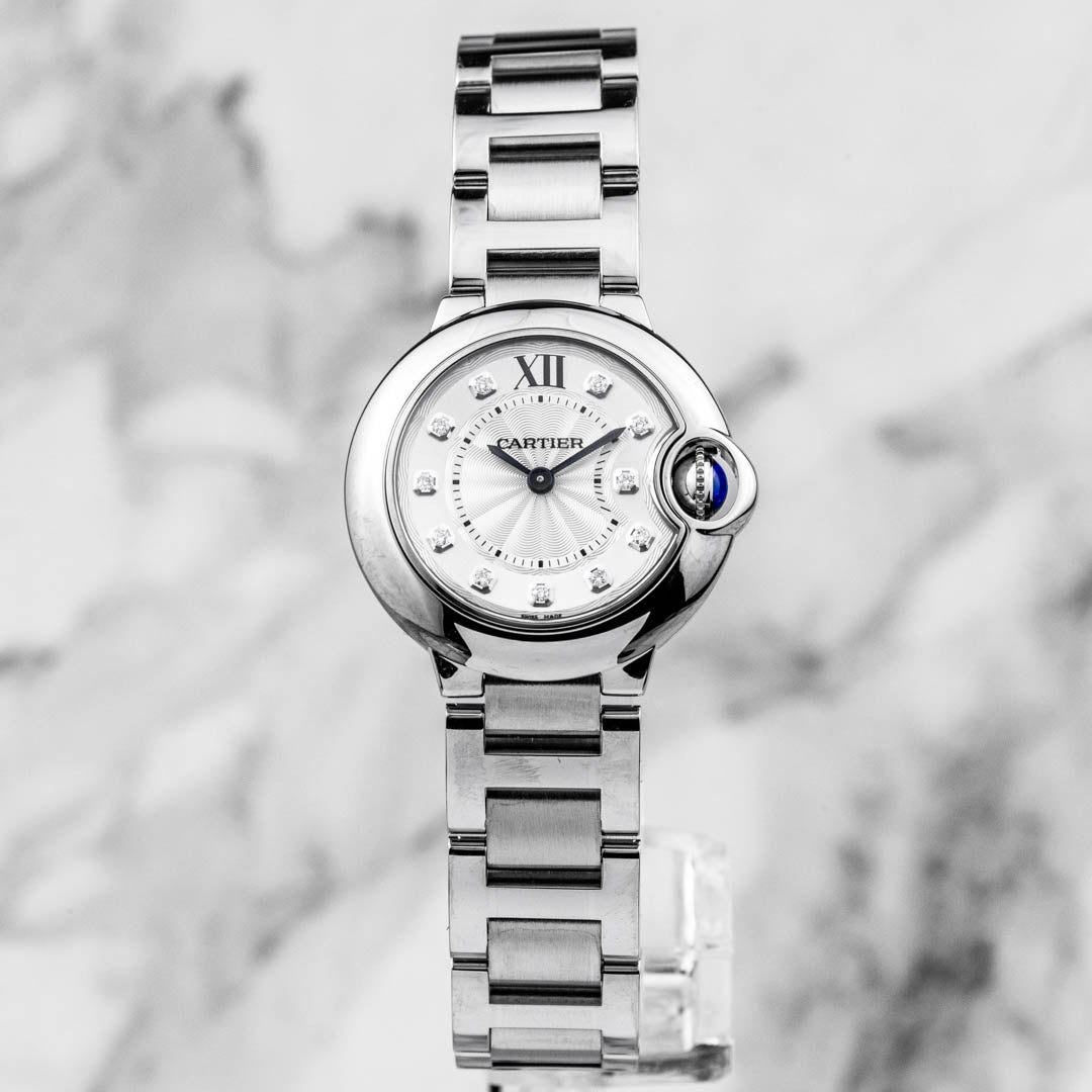 Ballon Bleu de Cartier Watch with Diamond Case, 28mm