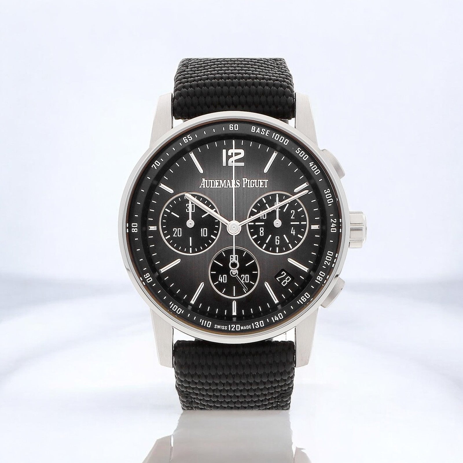 Code 11.59 Selfwinding Chronograph 41mm 18k White Gold / Ceramic Smoked Grey Dial