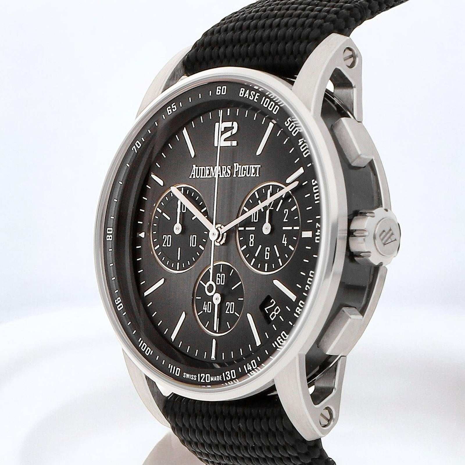 Code 11.59 Selfwinding Chronograph 41mm 18k White Gold / Ceramic Smoked Grey Dial