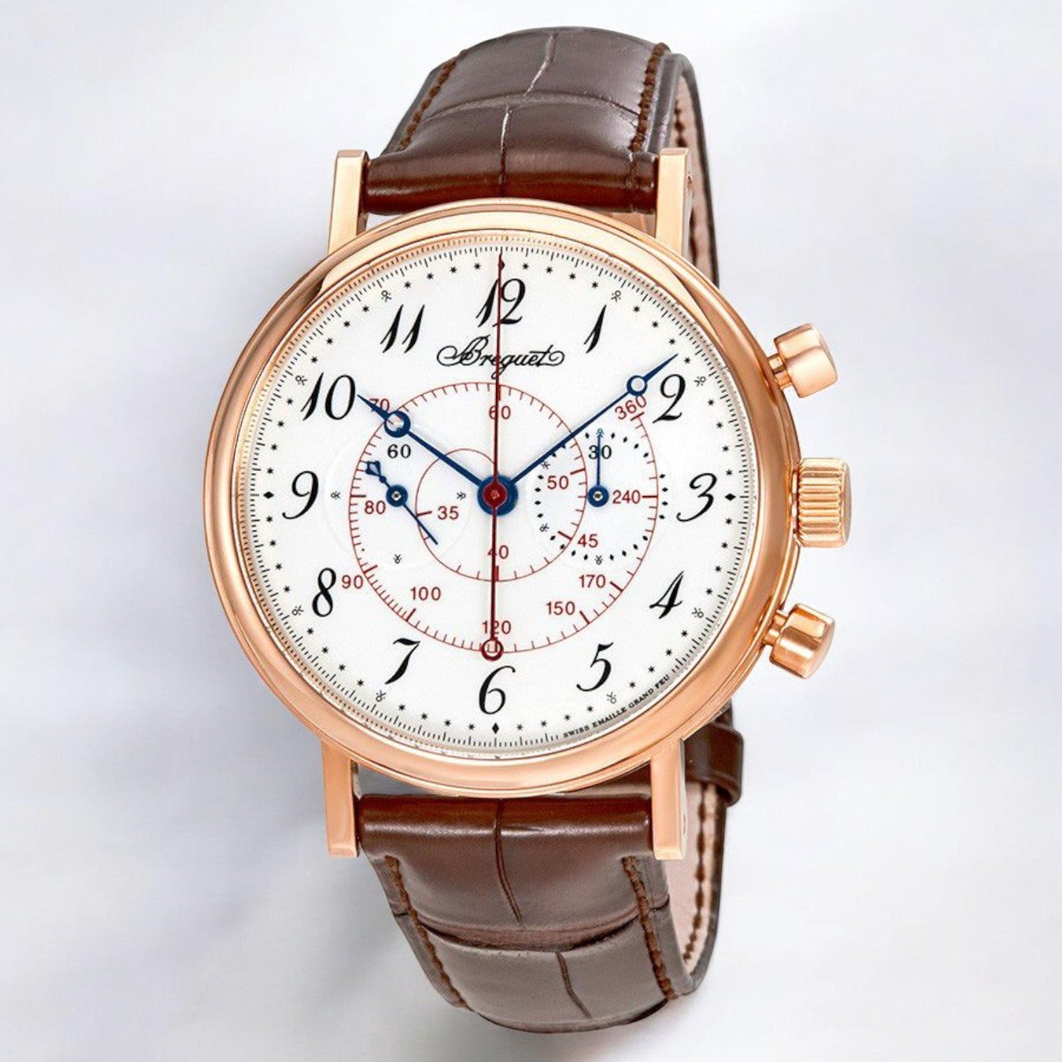 Classique Chronograph 5247 18k Rose Gold Enamel dial
