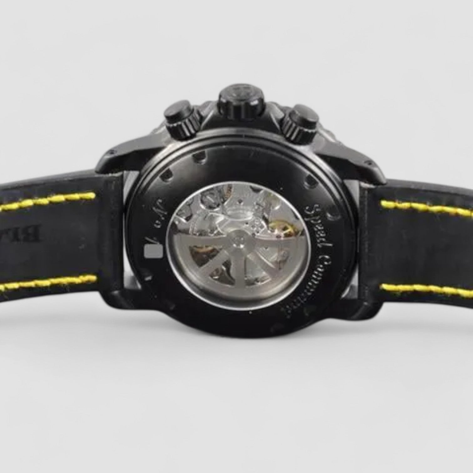 Fifty Fathoms Chronograph Flyback Carbon Black Yellow SPEED COMMAND Automatic 45mm