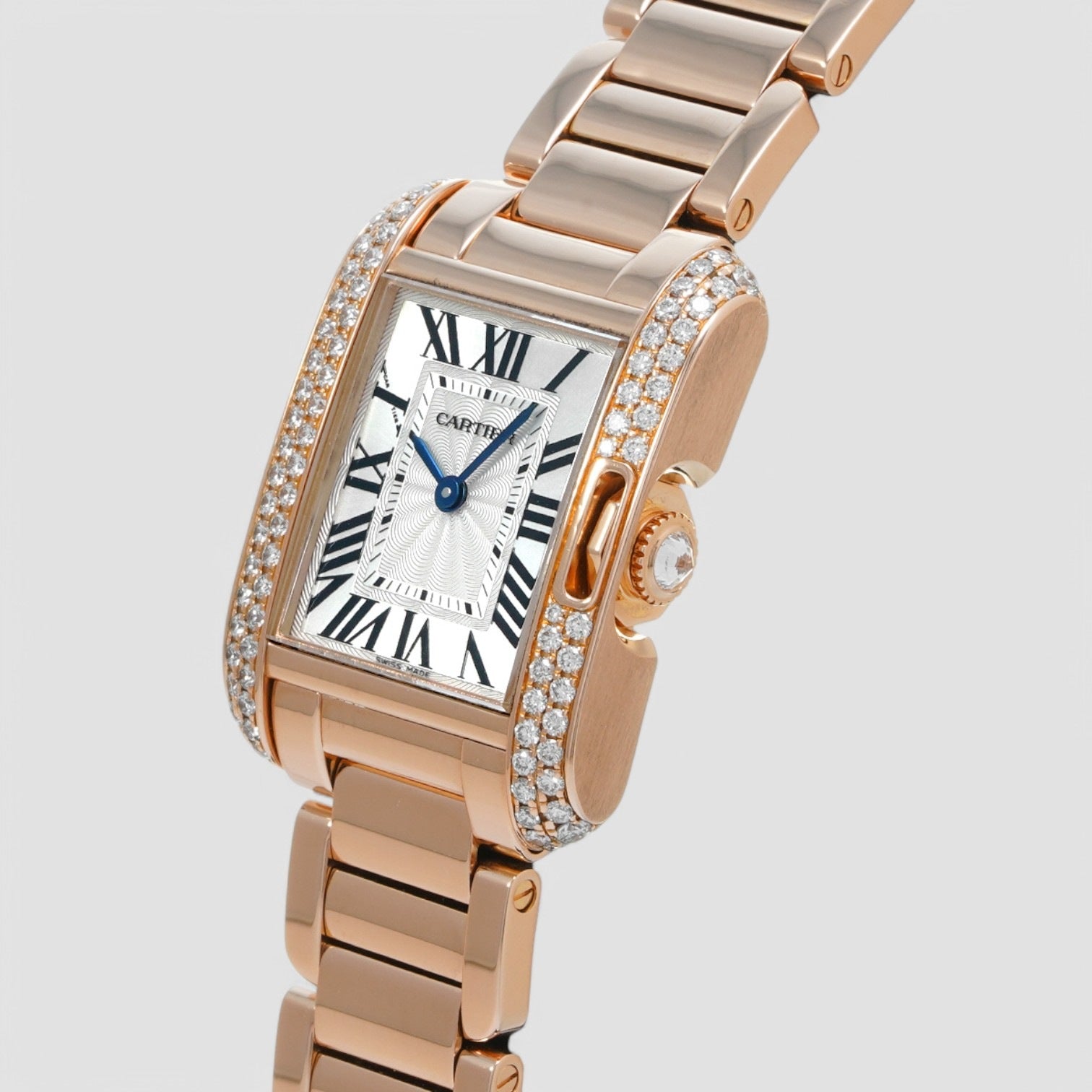 Cartier Tank Anglaise WT100002 – Rose Gold & Silver Dial
