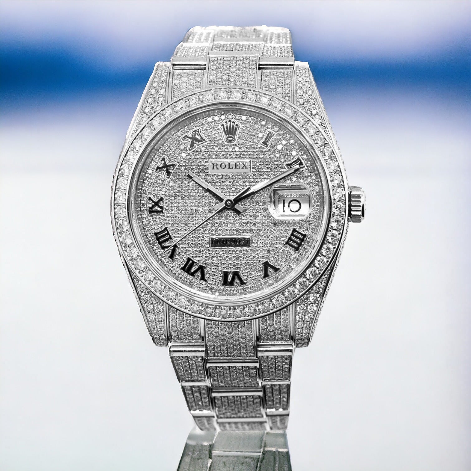 Datejust 41 Roman FULL ICED OUT