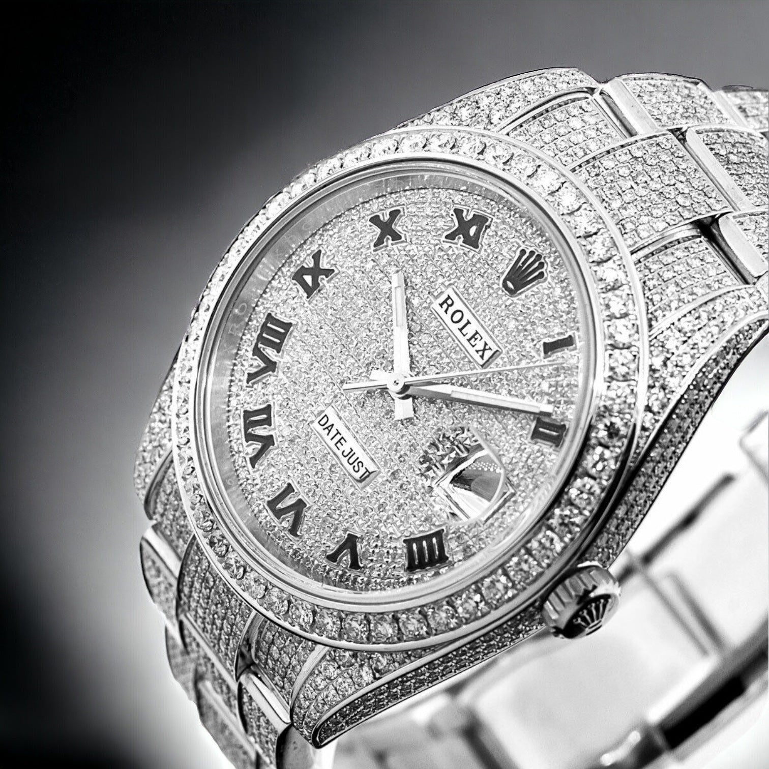 Datejust 41 Roman FULL ICED OUT