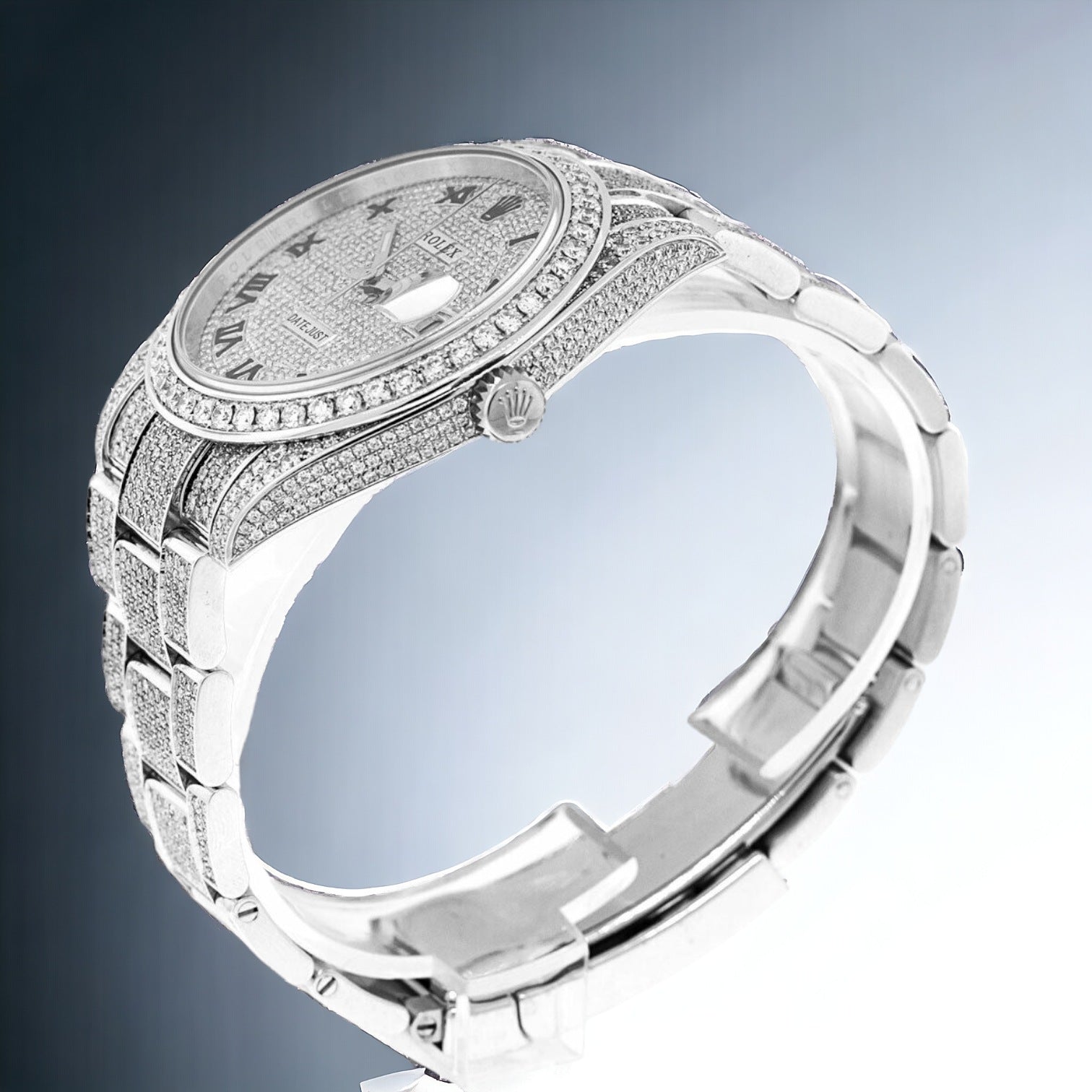 Datejust 41 Roman FULL ICED OUT