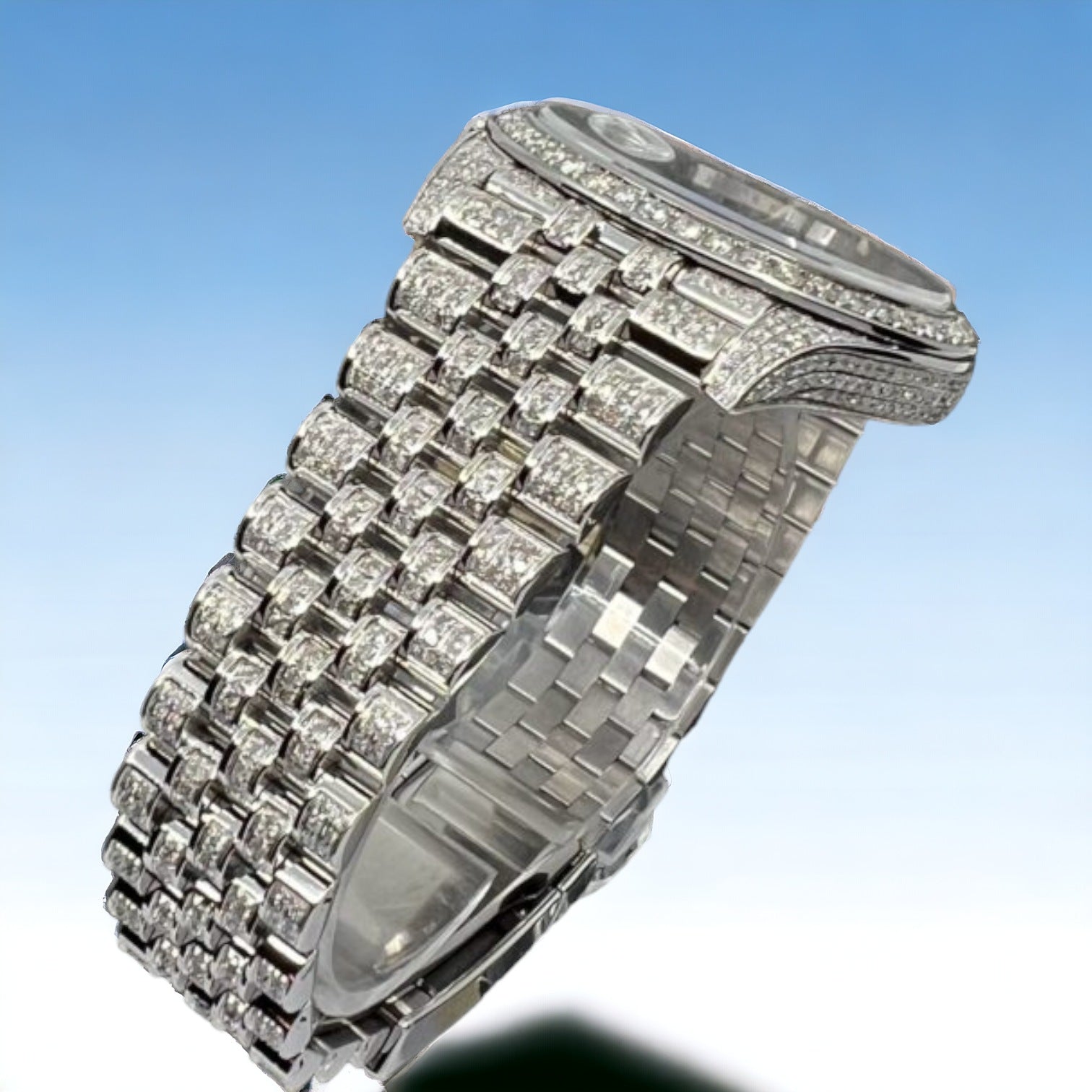 Datejust 41 Full Iced out – Diamonds – Black Dial – Jubilee