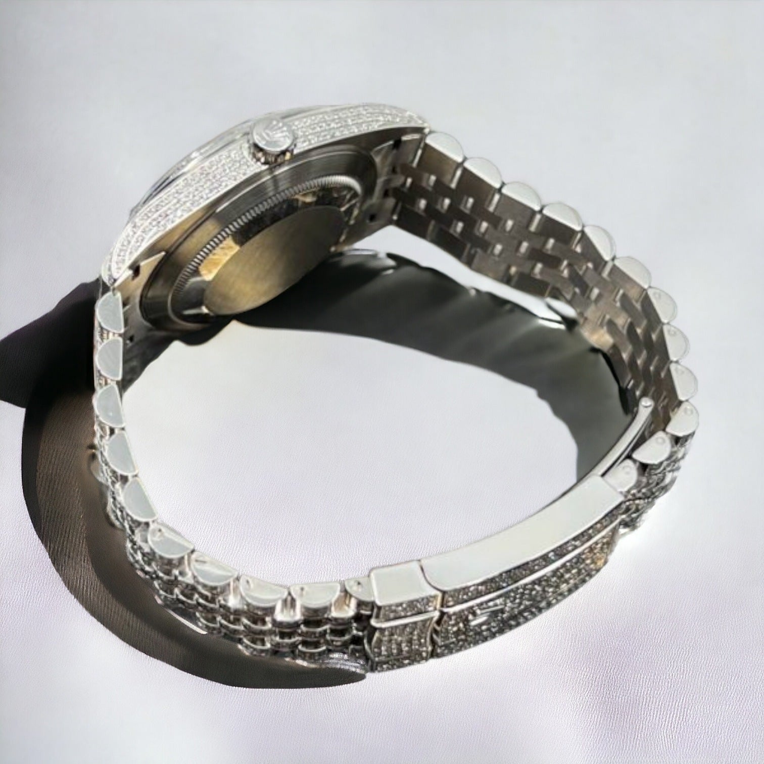 Datejust 41 Full Iced out – Diamonds – Black Dial – Jubilee