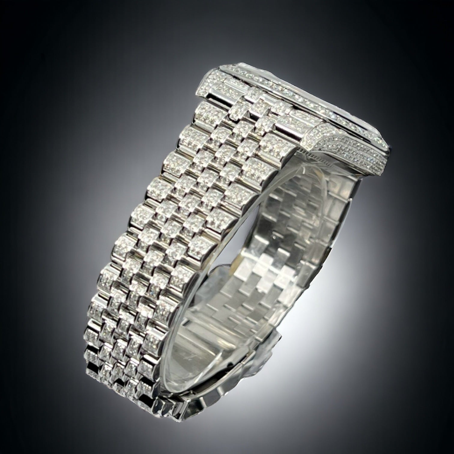 Datejust 41 Full Iced out – Diamonds – Silver Dial – Jubilee
