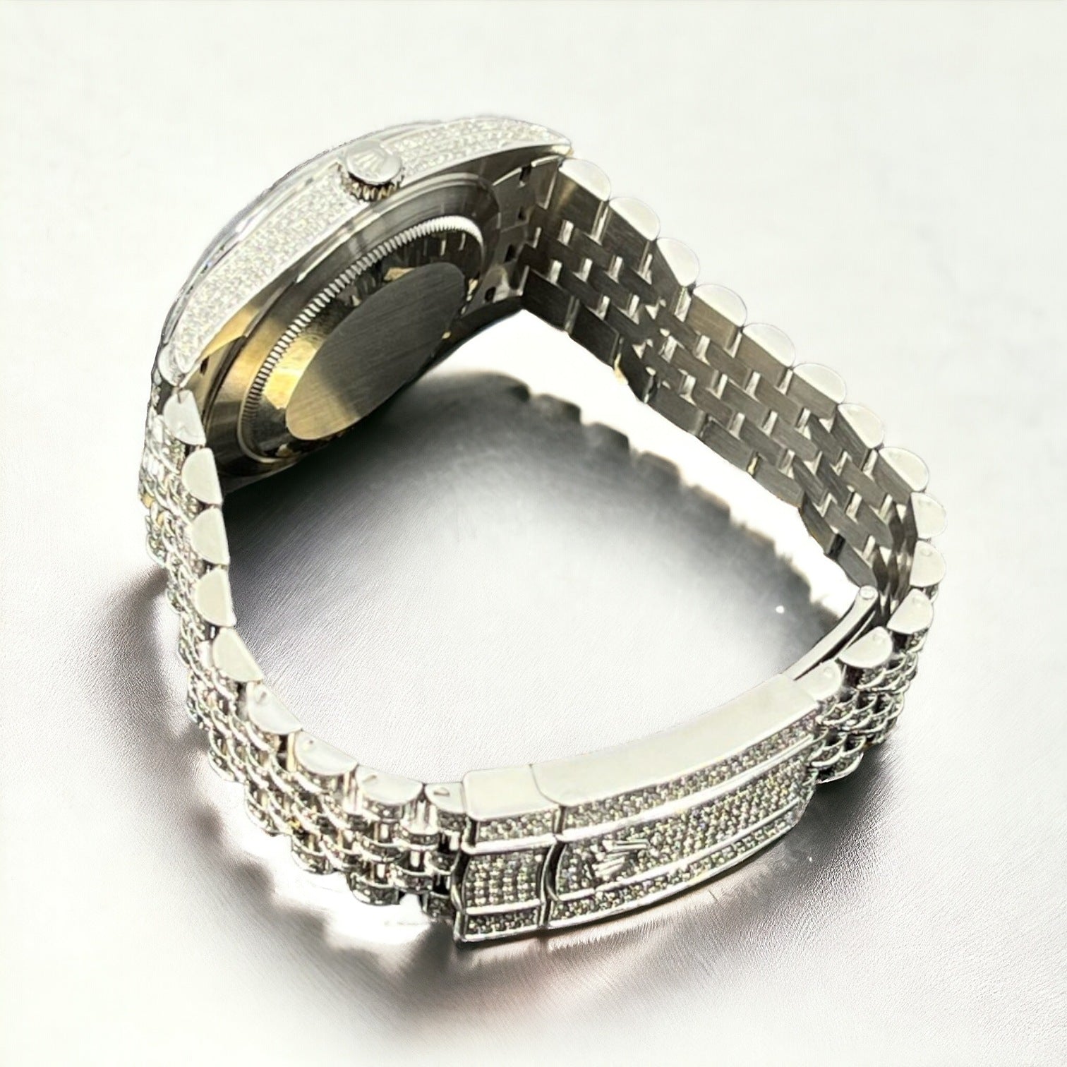 Datejust 41 Full Iced out – Diamonds – Silver Dial – Jubilee