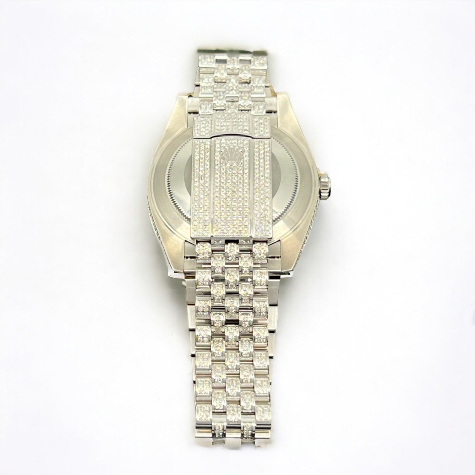 Datejust 41 Full Iced out – Diamonds – Silver Dial – Jubilee