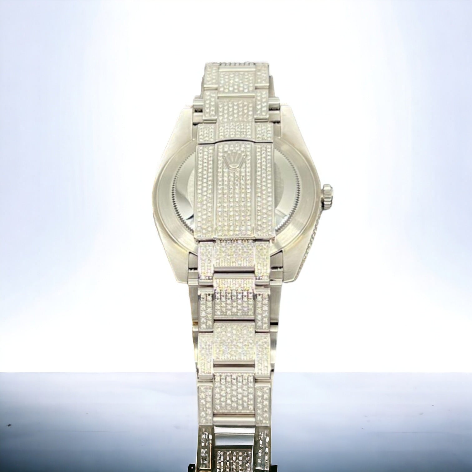 Datejust 41 Full Iced out – Diamonds – Black Dial – Oyster