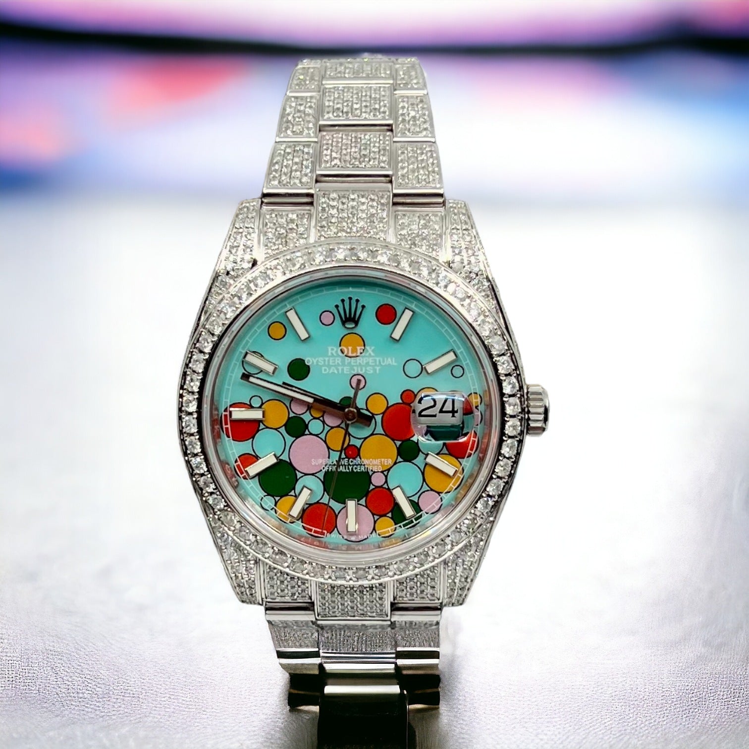 Datejust 41 Full Iced out – Diamonds – Celebrations Dial