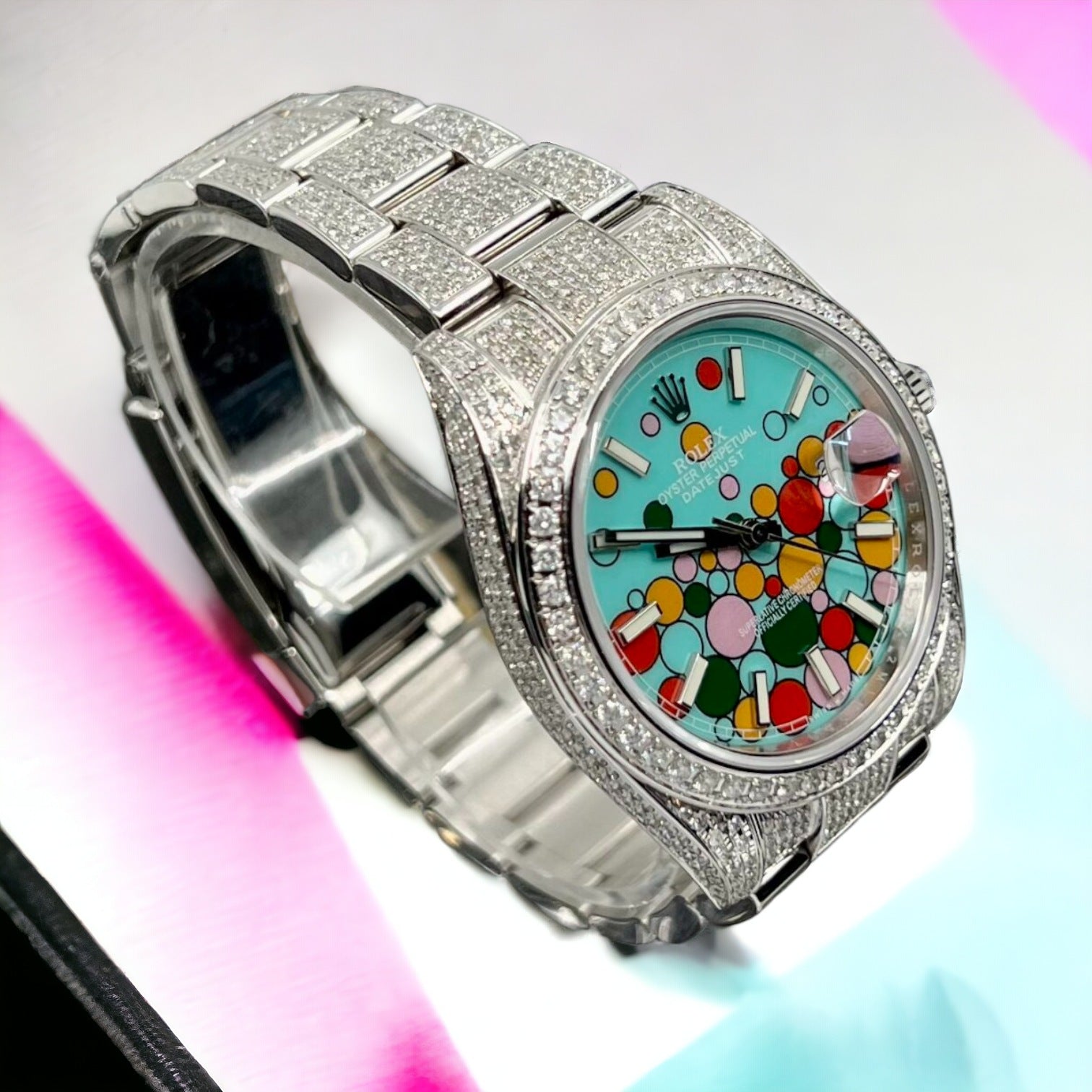 Datejust 41 Full Iced out – Diamonds – Celebrations Dial