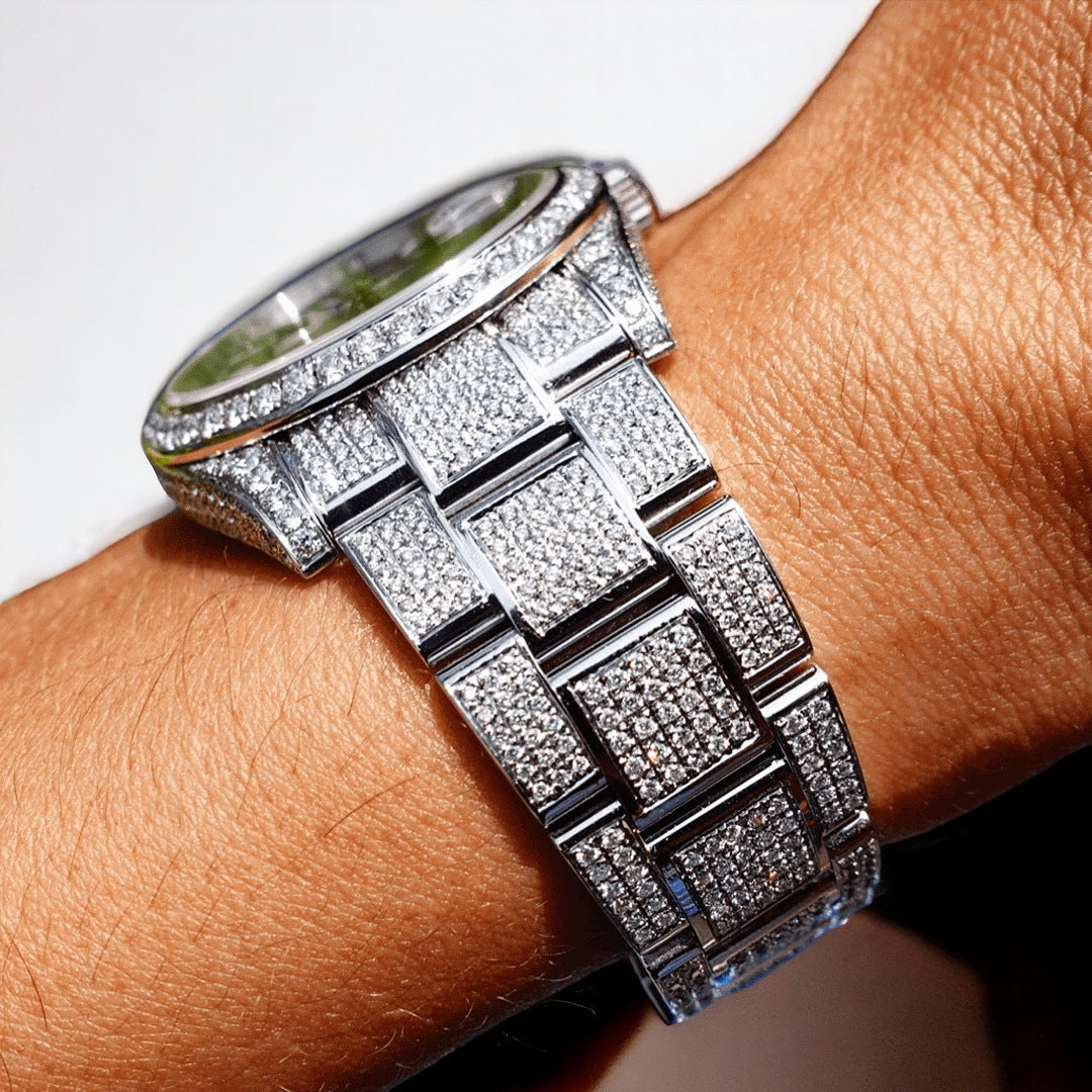 Datejust 41 - Oyster – Blue Dial – Custom Diamond-Set - Iced Out