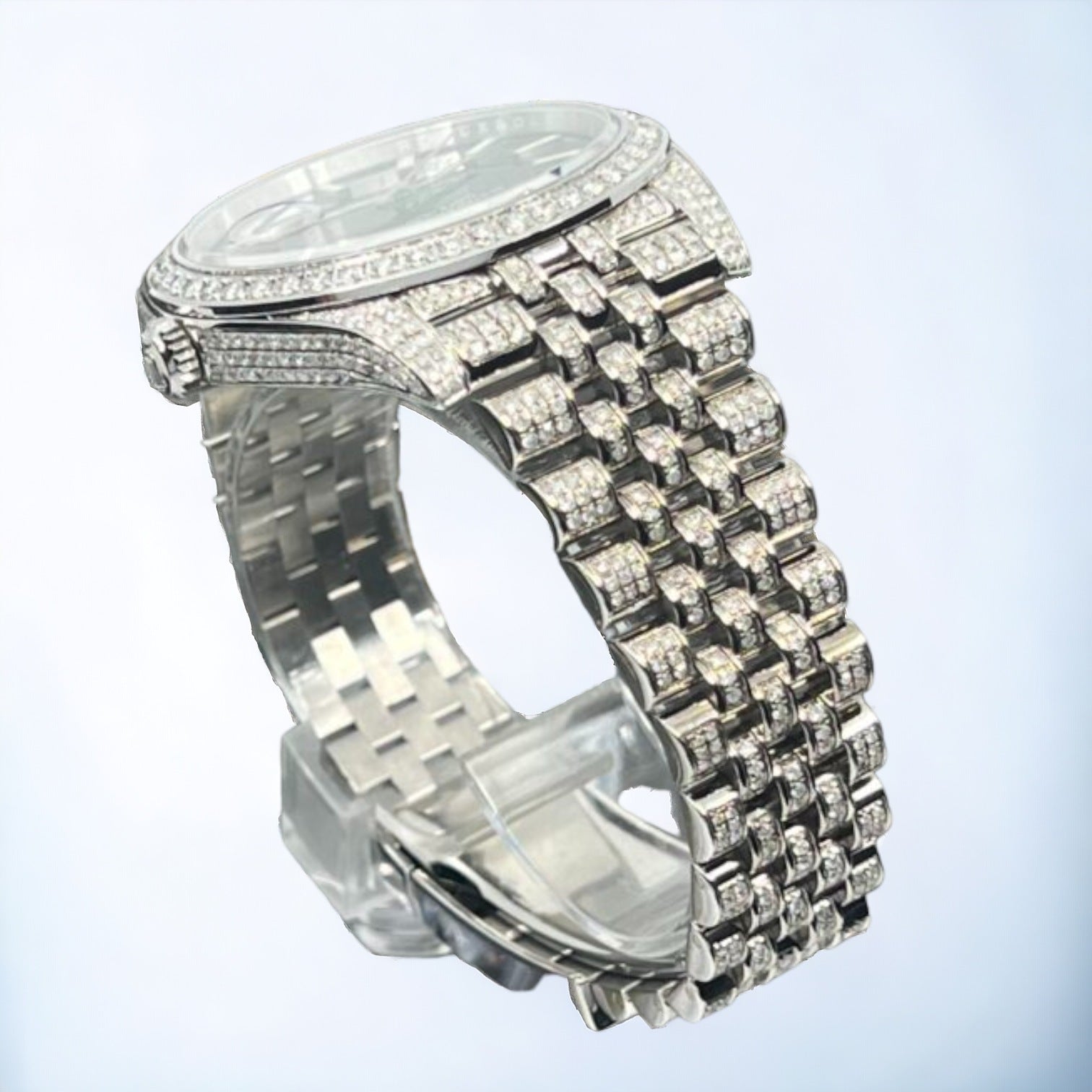 Datejust 41 Full Iced out – Diamonds – Blue Dial – Jubilee