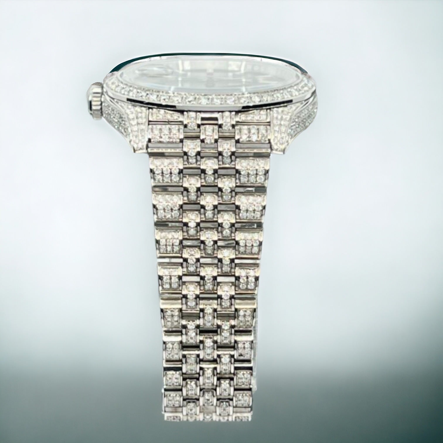 Datejust 41 Full Iced out – Diamonds – Blue Dial – Jubilee
