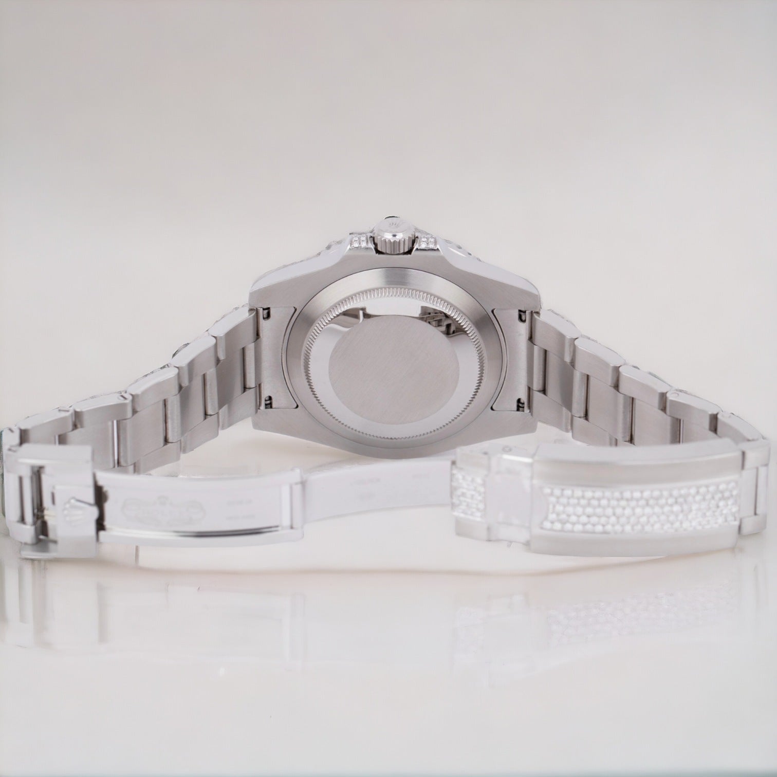 Submariner Date Custom Blue Dial DIAMOND SAPPHIRE 40mm Oyster 116610LN - Iced Out
