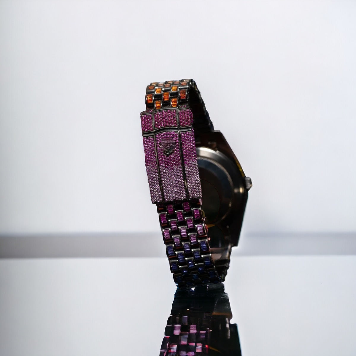 Datejust 41 Rainbow Saphire Iced Out - Custom