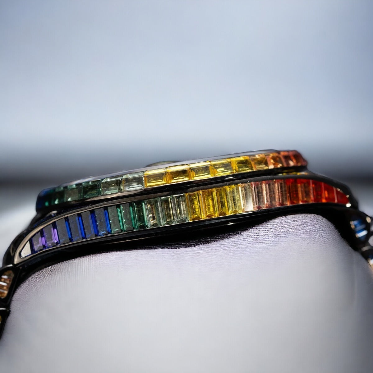 Datejust 41 Rainbow Saphire Iced Out - Custom