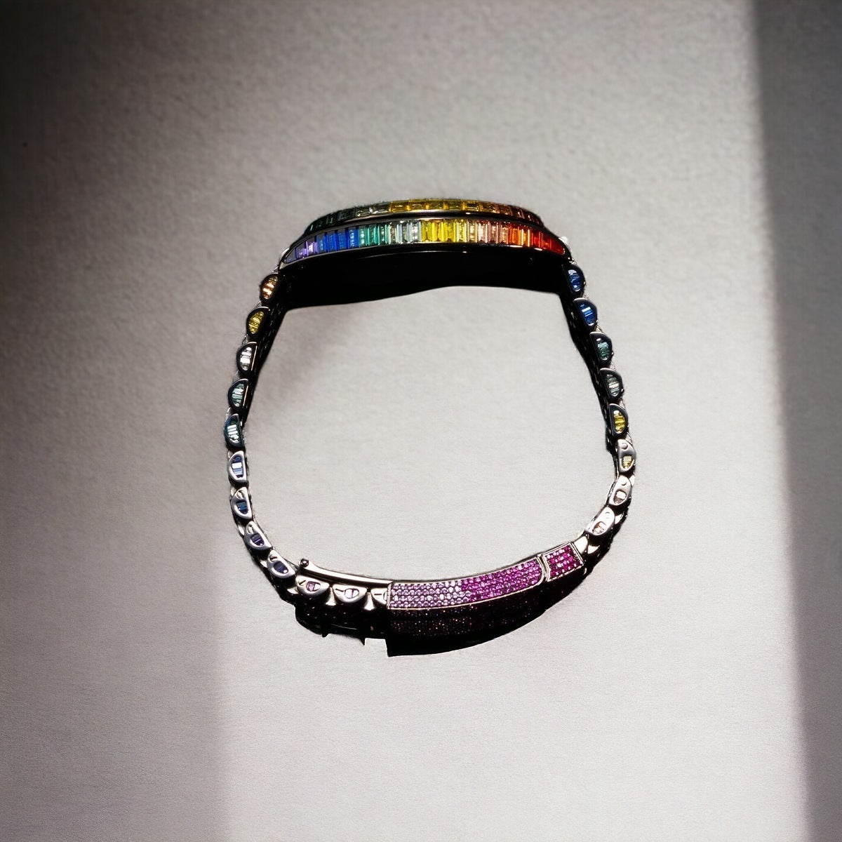 Datejust 41 Rainbow Saphire Iced Out - Custom