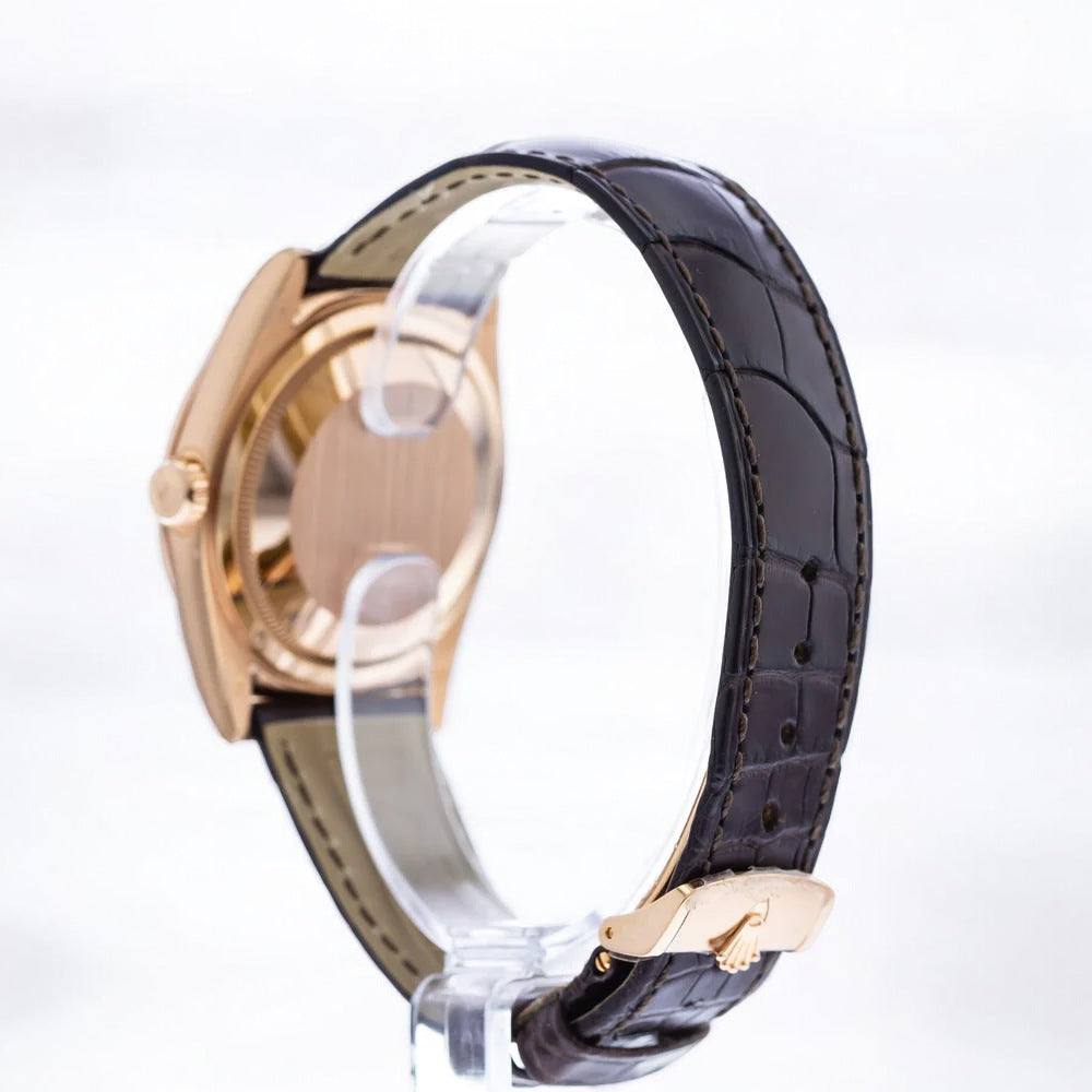 Day-Date 36 Rose Gold Silver Dial