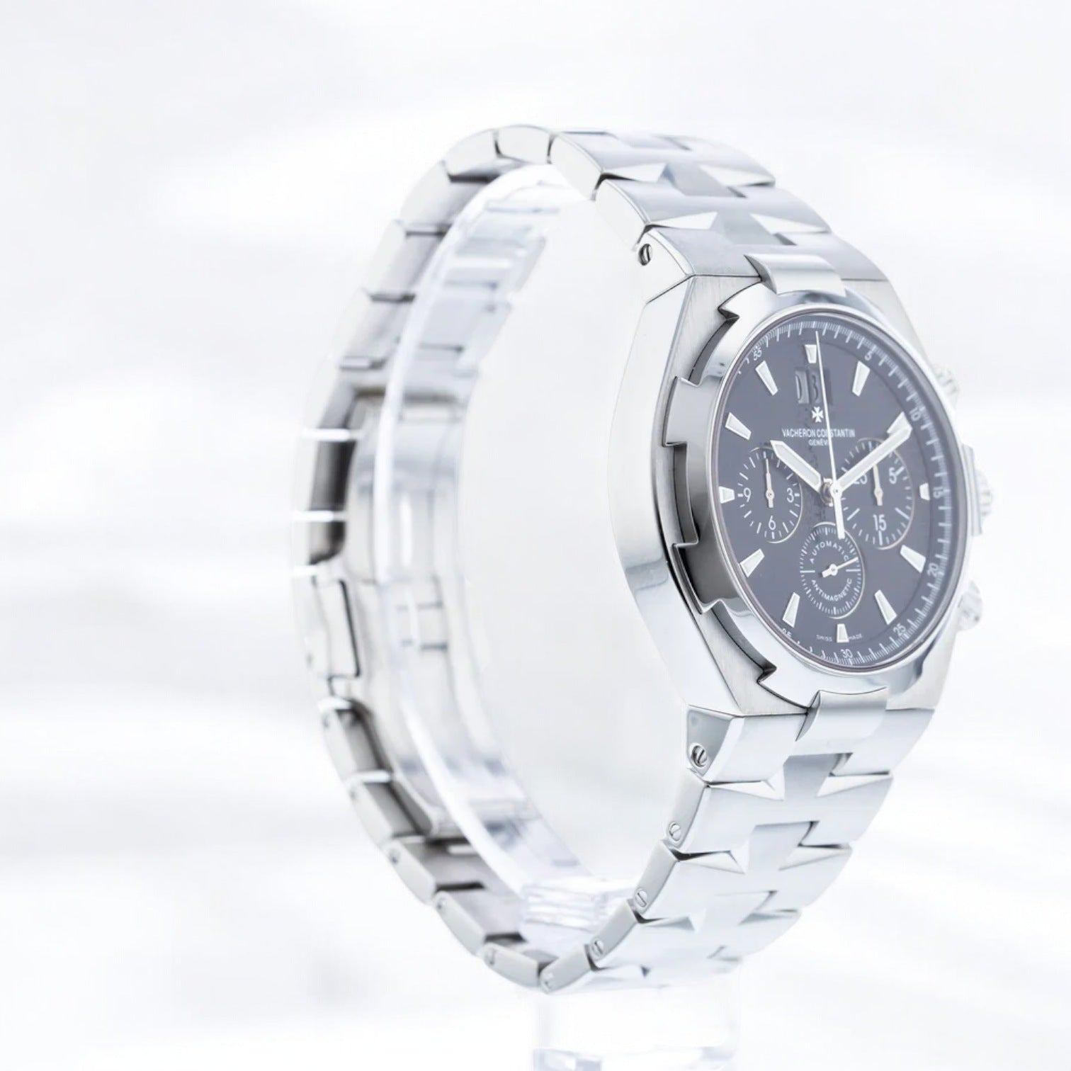 Overseas Chronograph Black Dial SS / SS