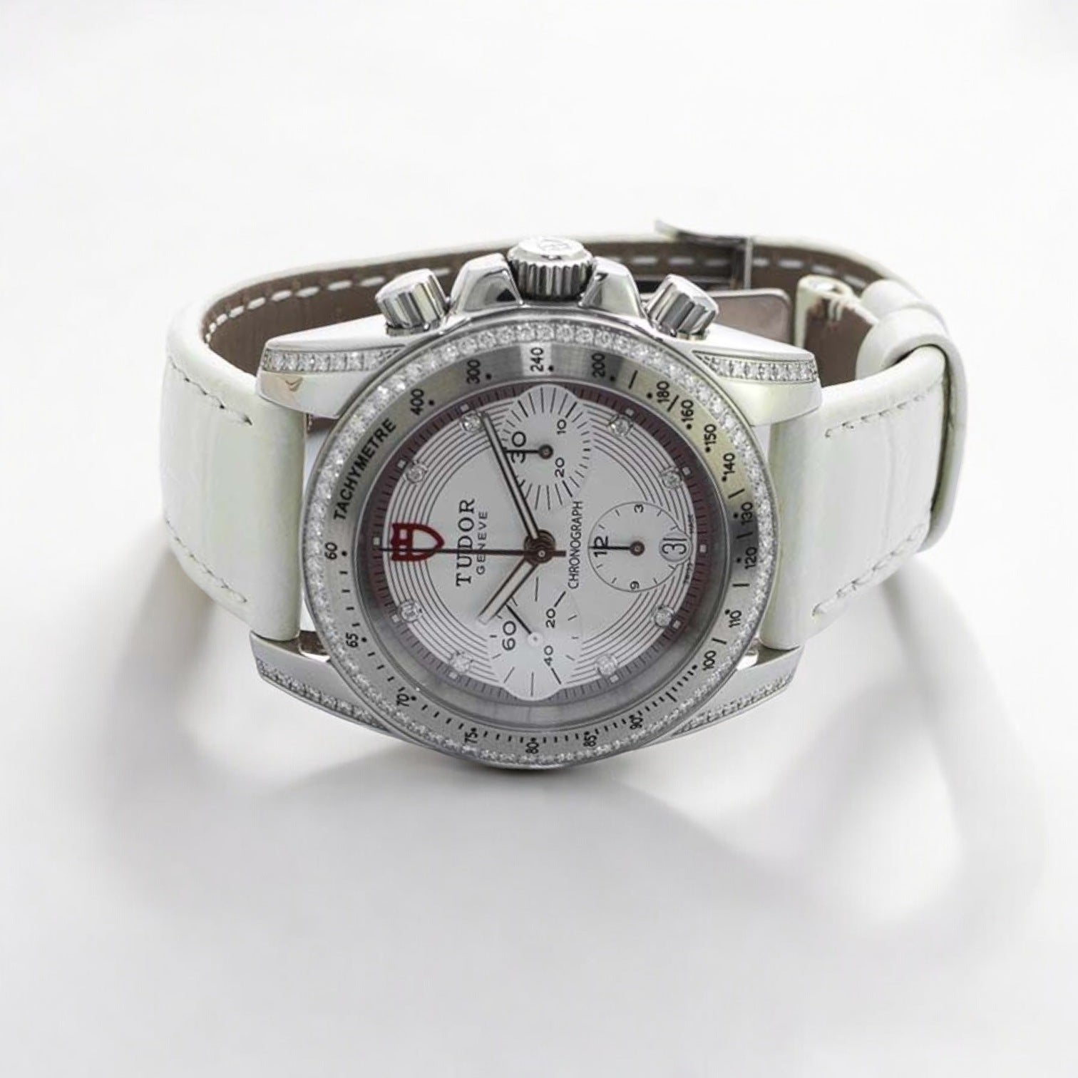 Classic Chronograph Pink Steel diamond
