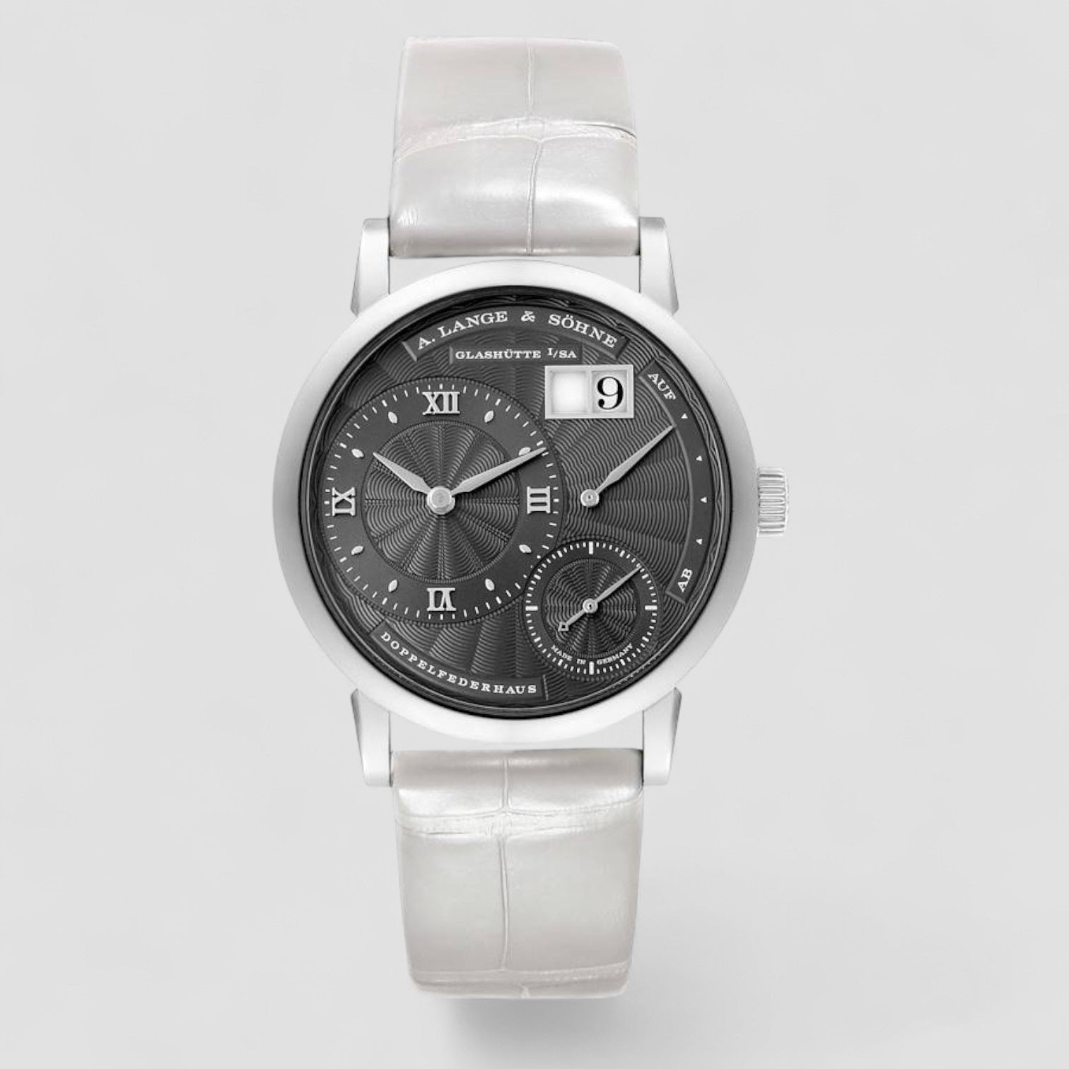 "Kleine" Little Lange 1 White Gold Gray Dial 36MM