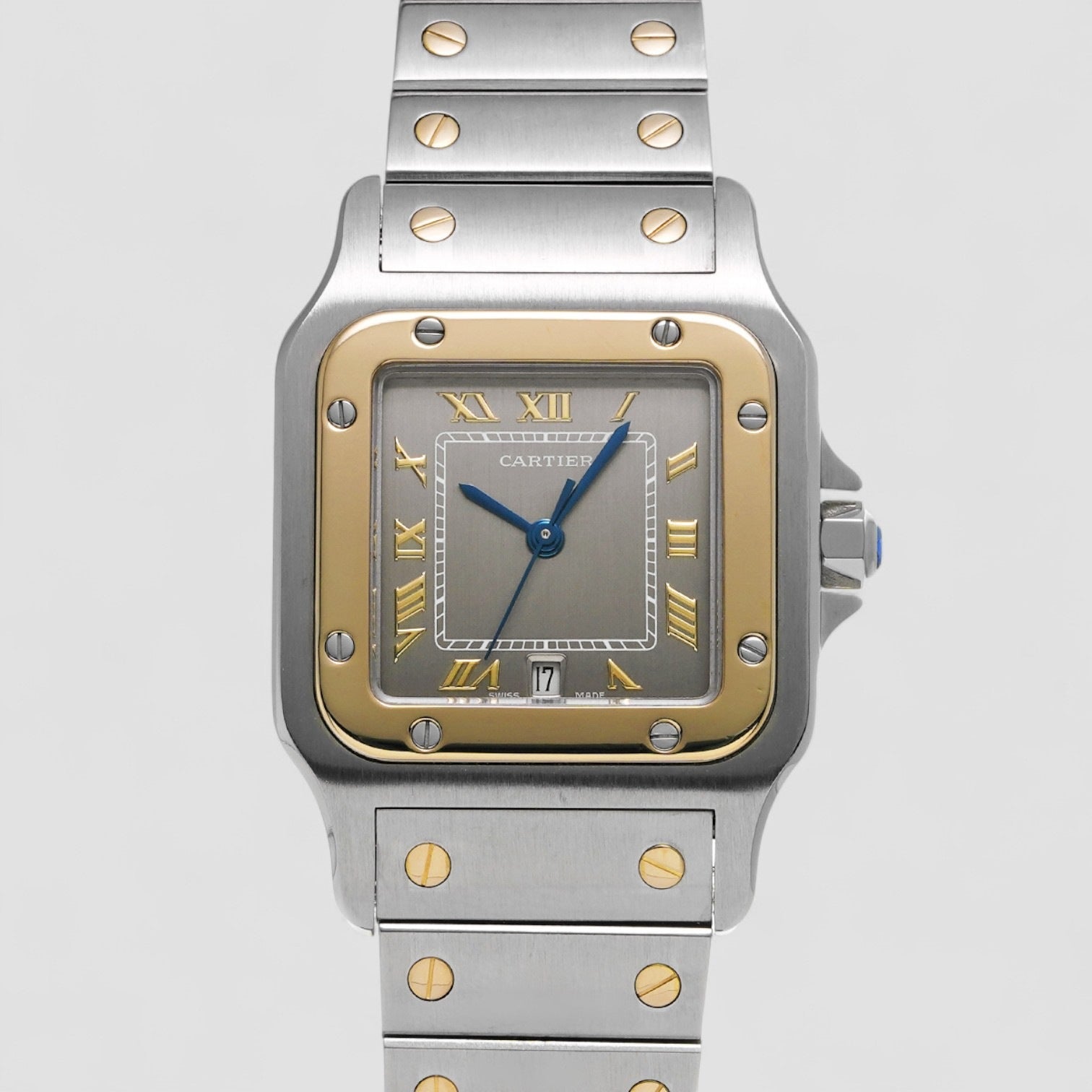 Santos Yellow Gold and Stainless Steel Quartz