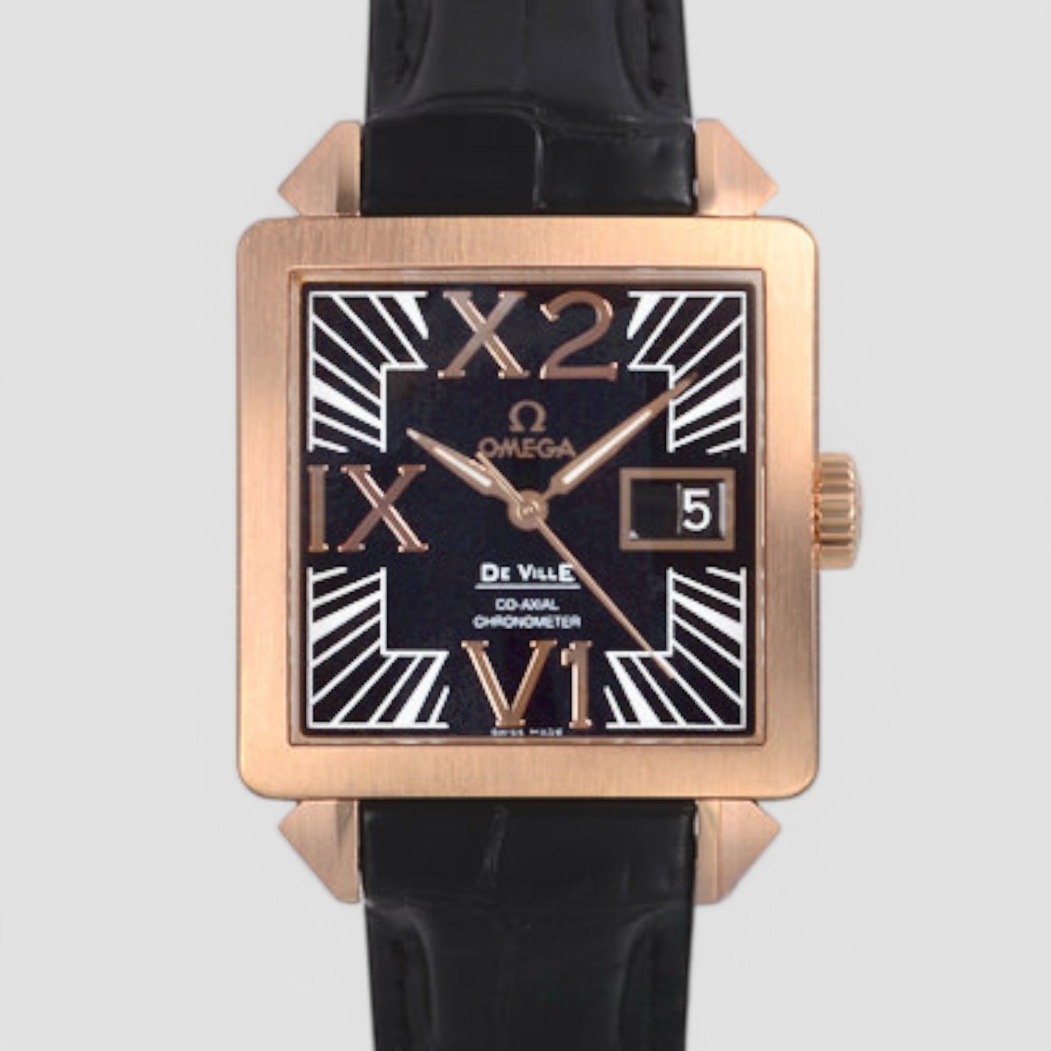 De Ville X2 35mm Big Date Rose Gold Men’s Watch