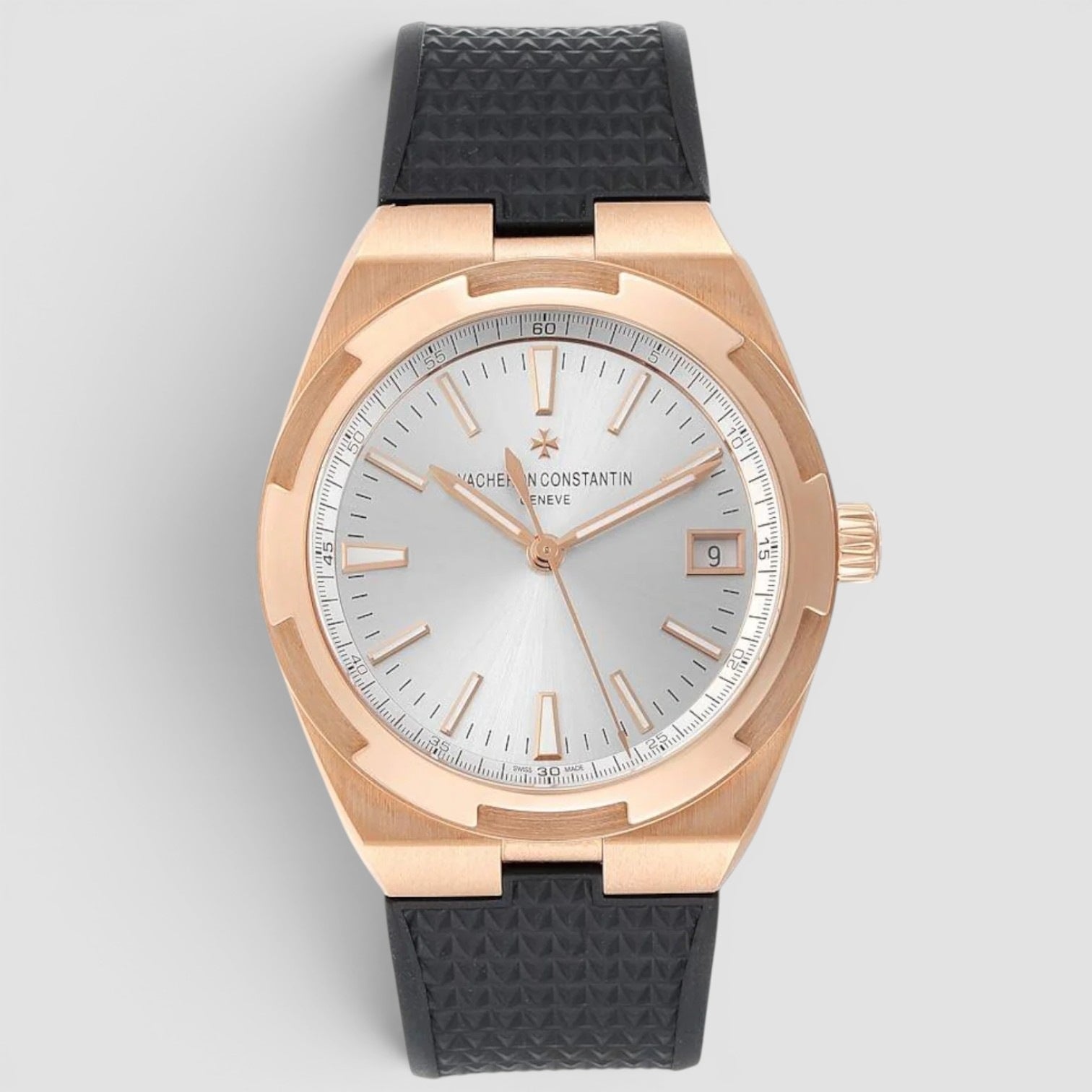 Overseas 41mm Rose Gold Silver Dial