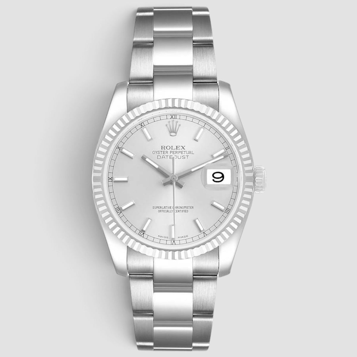 Datejust 36 Silver Index Dial Oyster