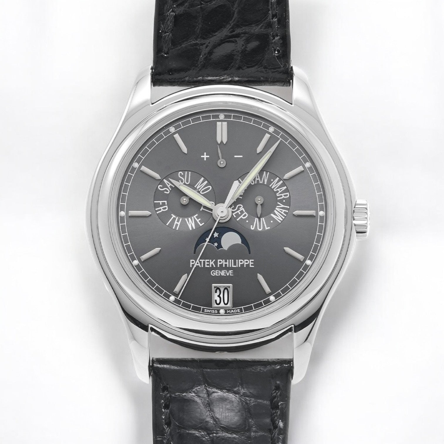 Annual Calendar 5146P Grey Dial Platinum