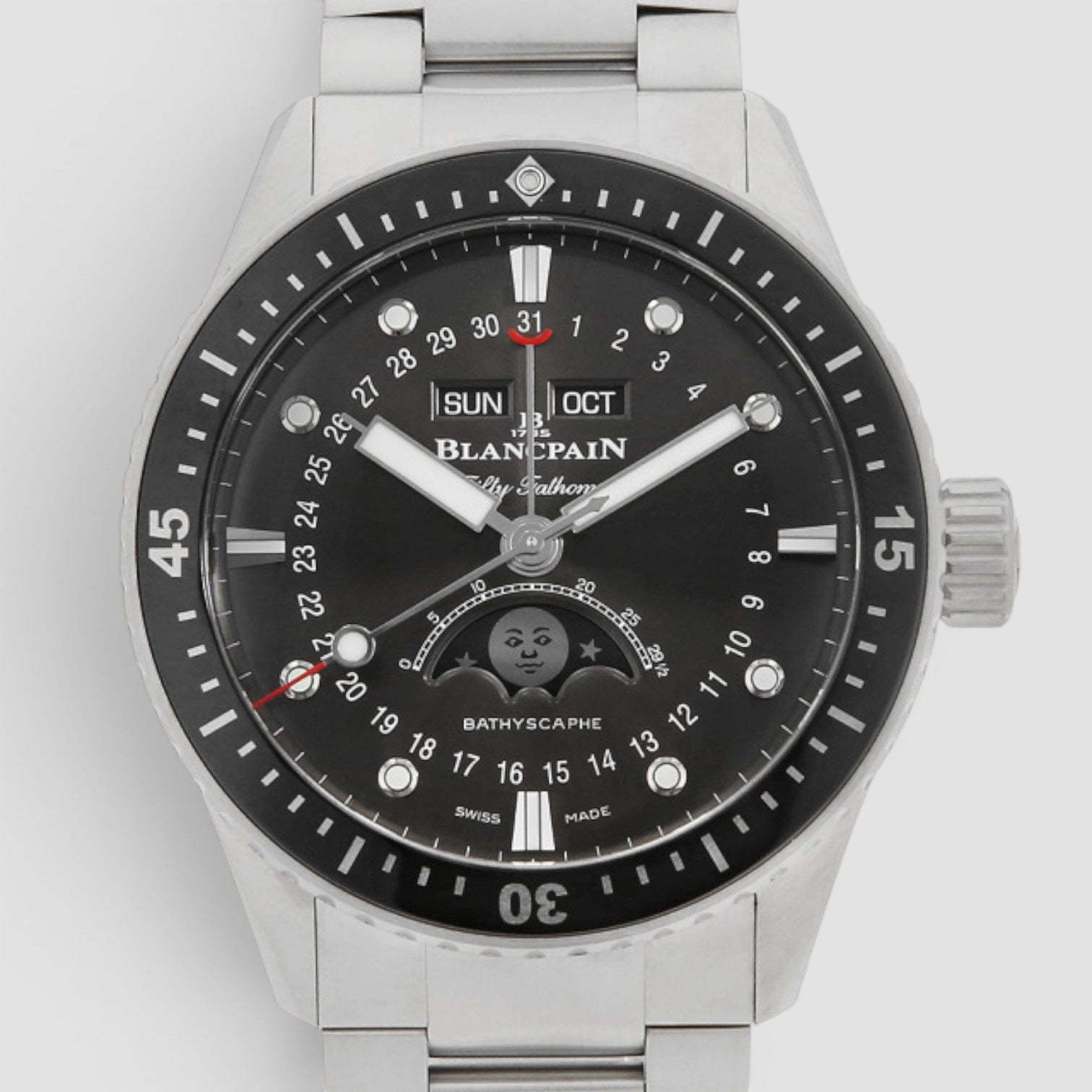 Fifty Fathoms Bathyscaphe Quantième Complet Phases