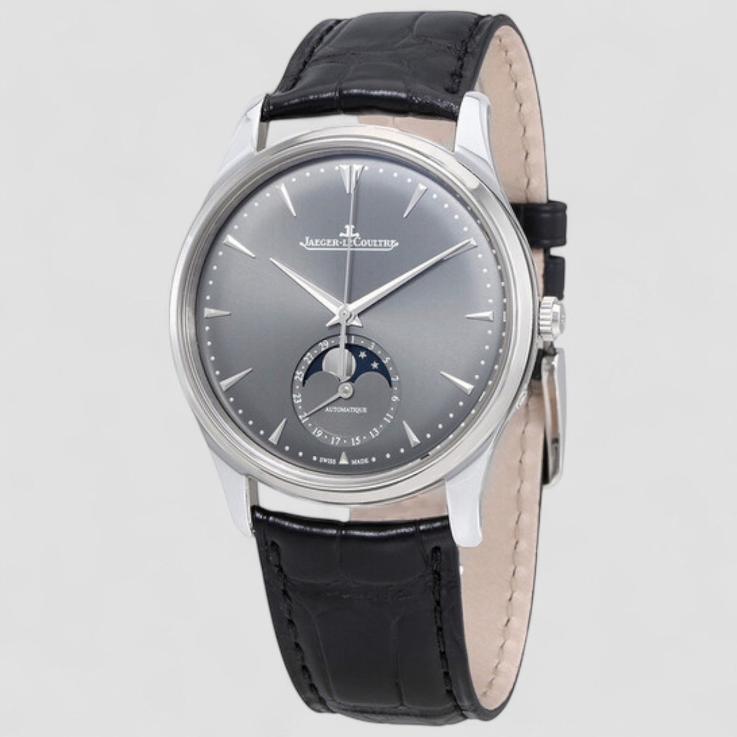 Master Ultra Thin Moon White Gold Automatic Men's Watch