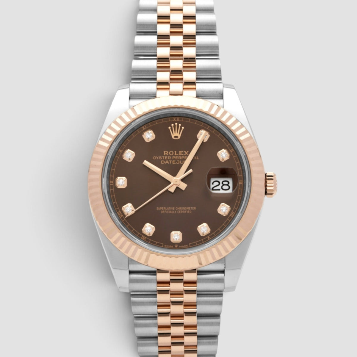 Datejust 41 Chocolate Diamond Dial Jubilee