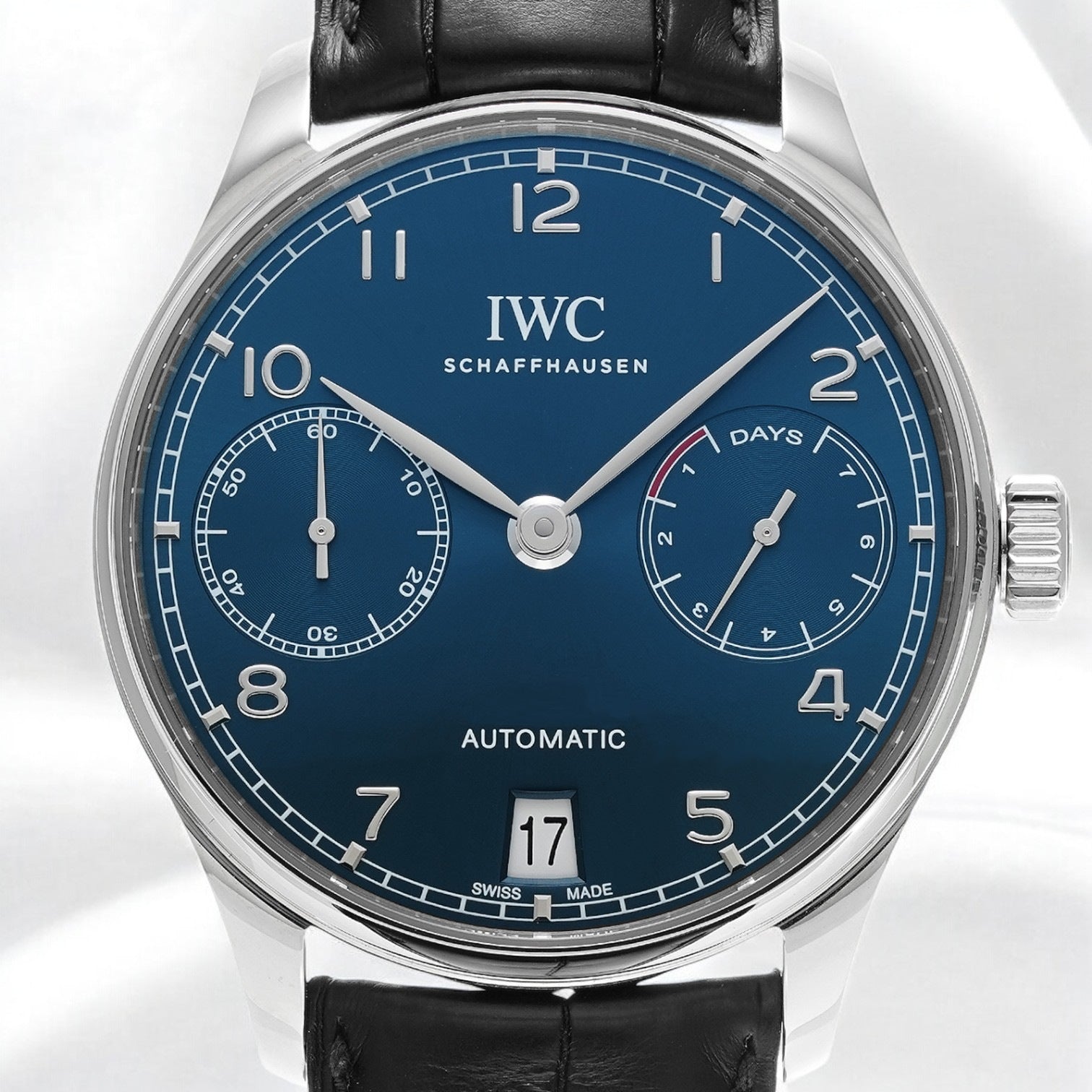 Portugieser 7 Day Automatic SS Blue Dial
