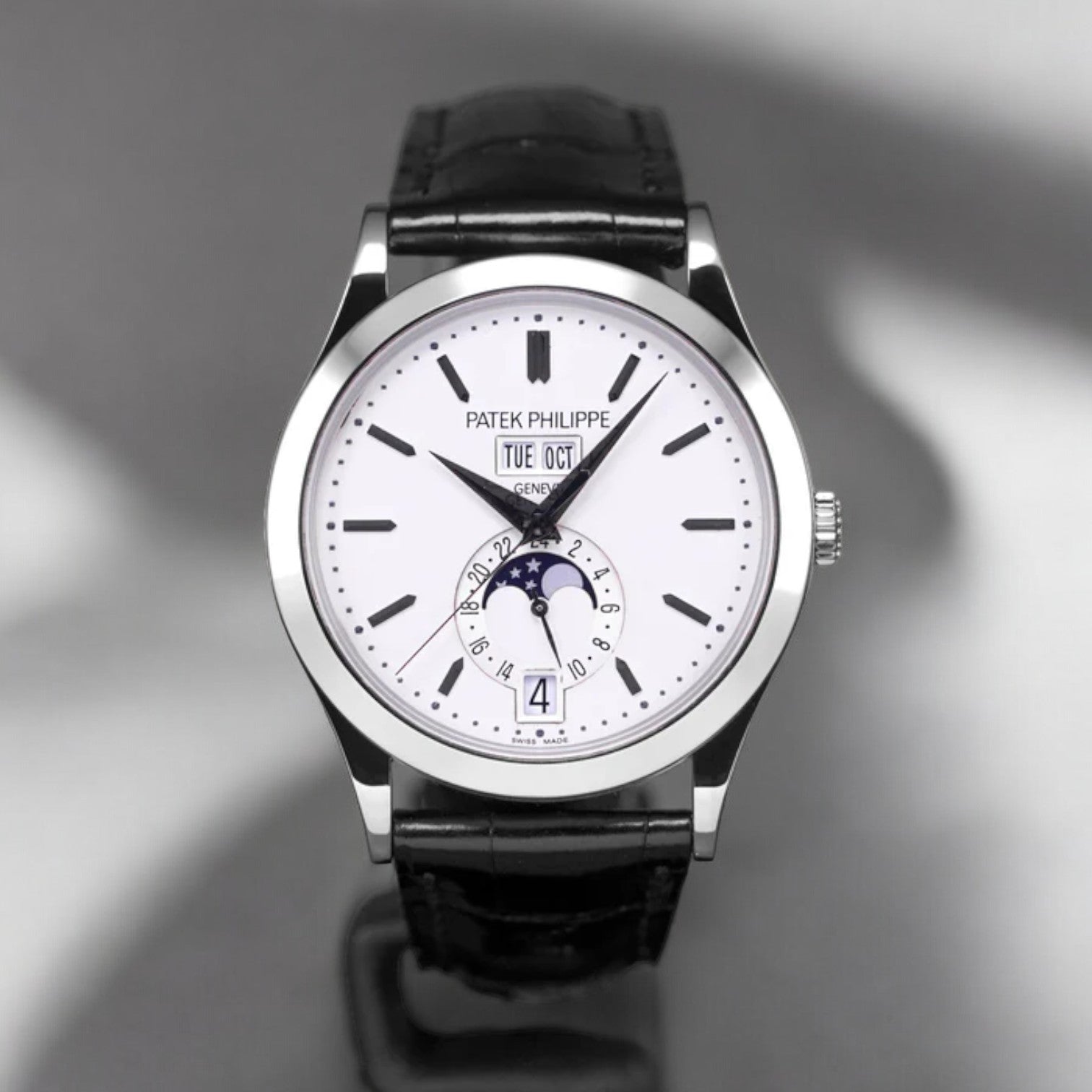 Annual Calendar White Gold Silver Dial