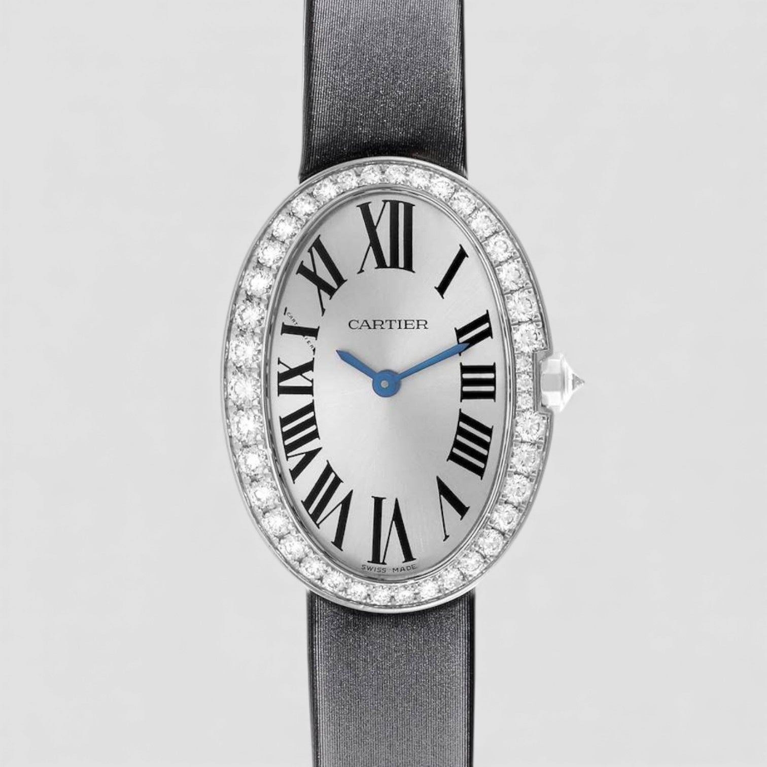 Baignoire Small White Gold Diamond Ladies Watch