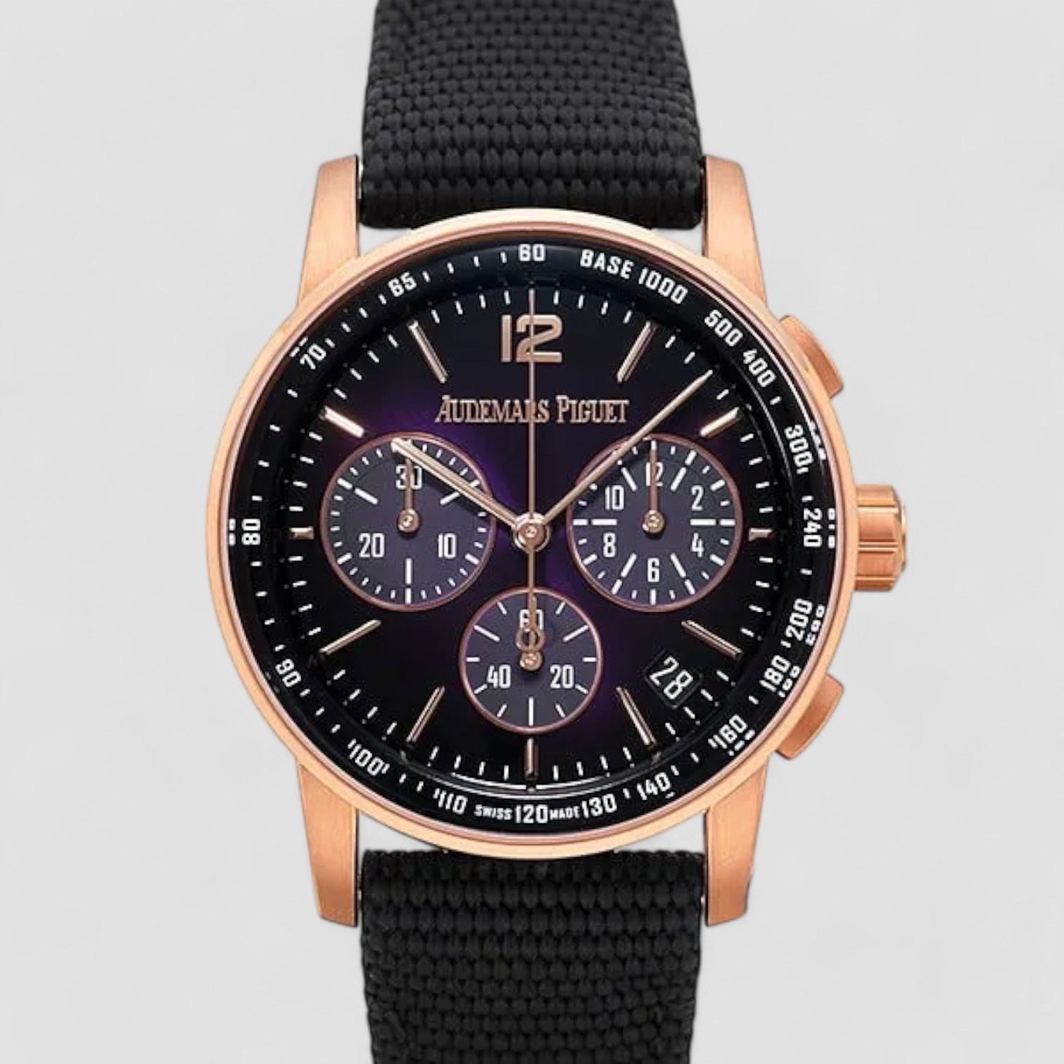 Code 11.59 Chronograph Rose Gold 41mm Purple Dial