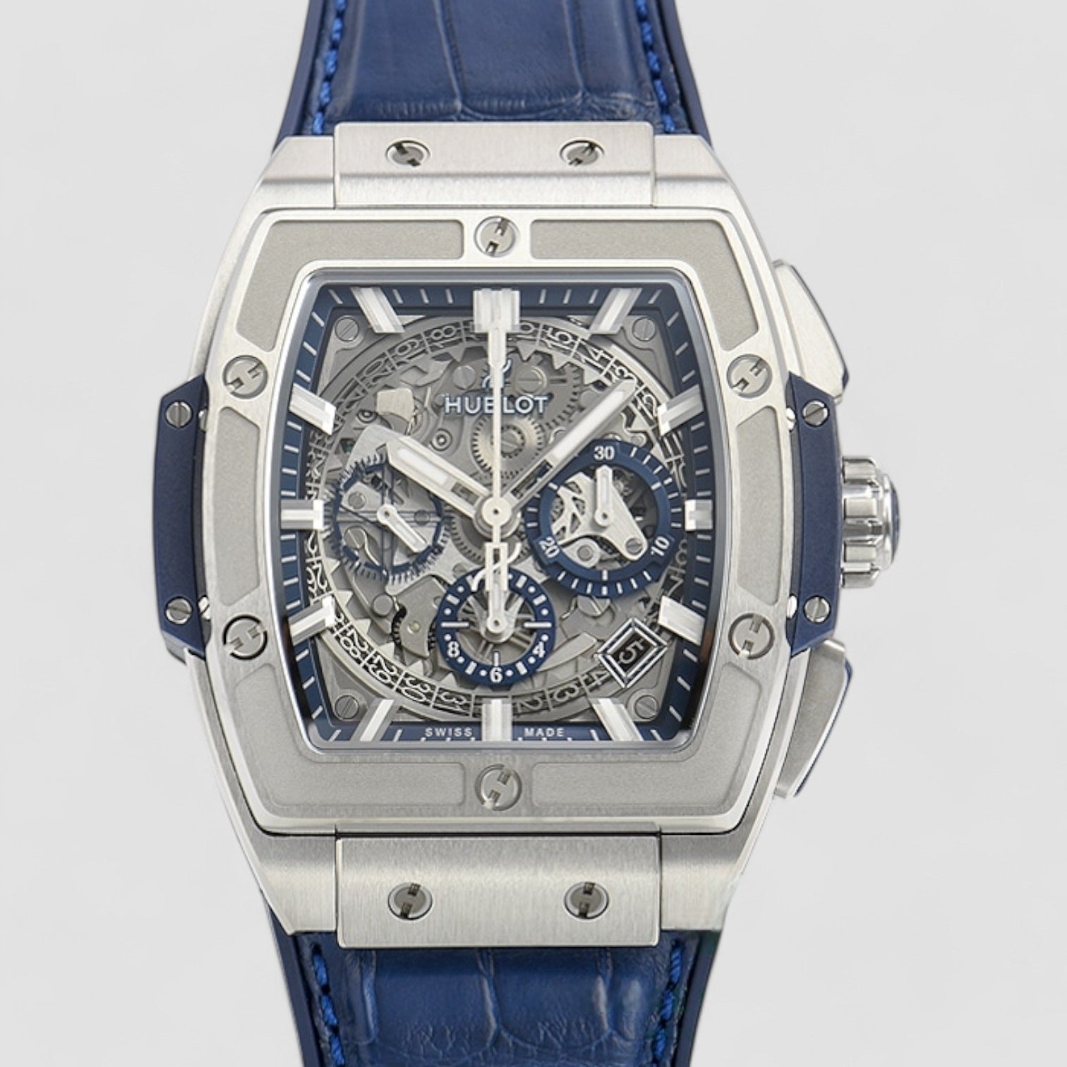 Spirit of Big Bang Chronograph Automatic Silver Dial Men's Watch