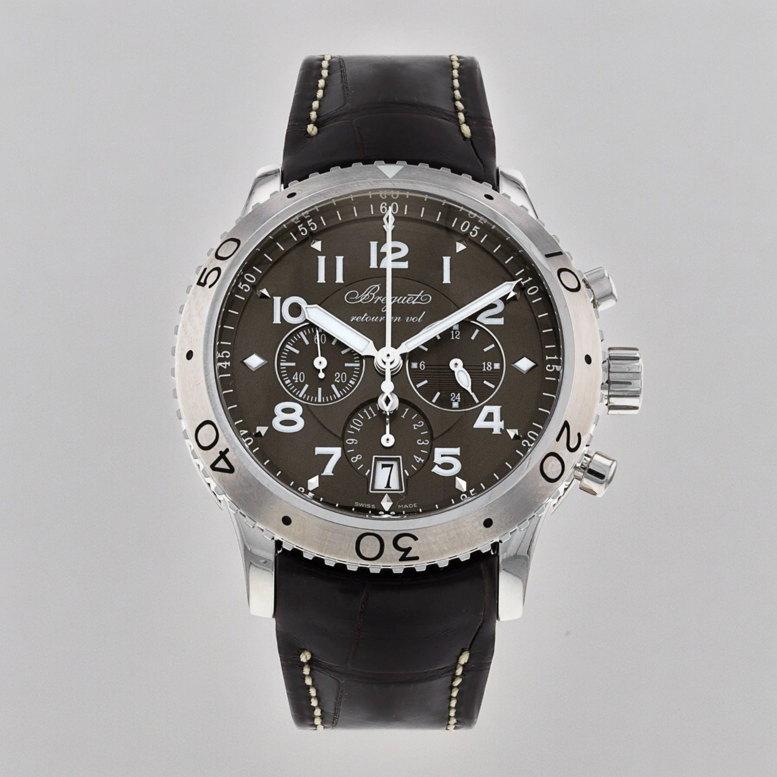 Type XXI Flyback SS Brown Dial