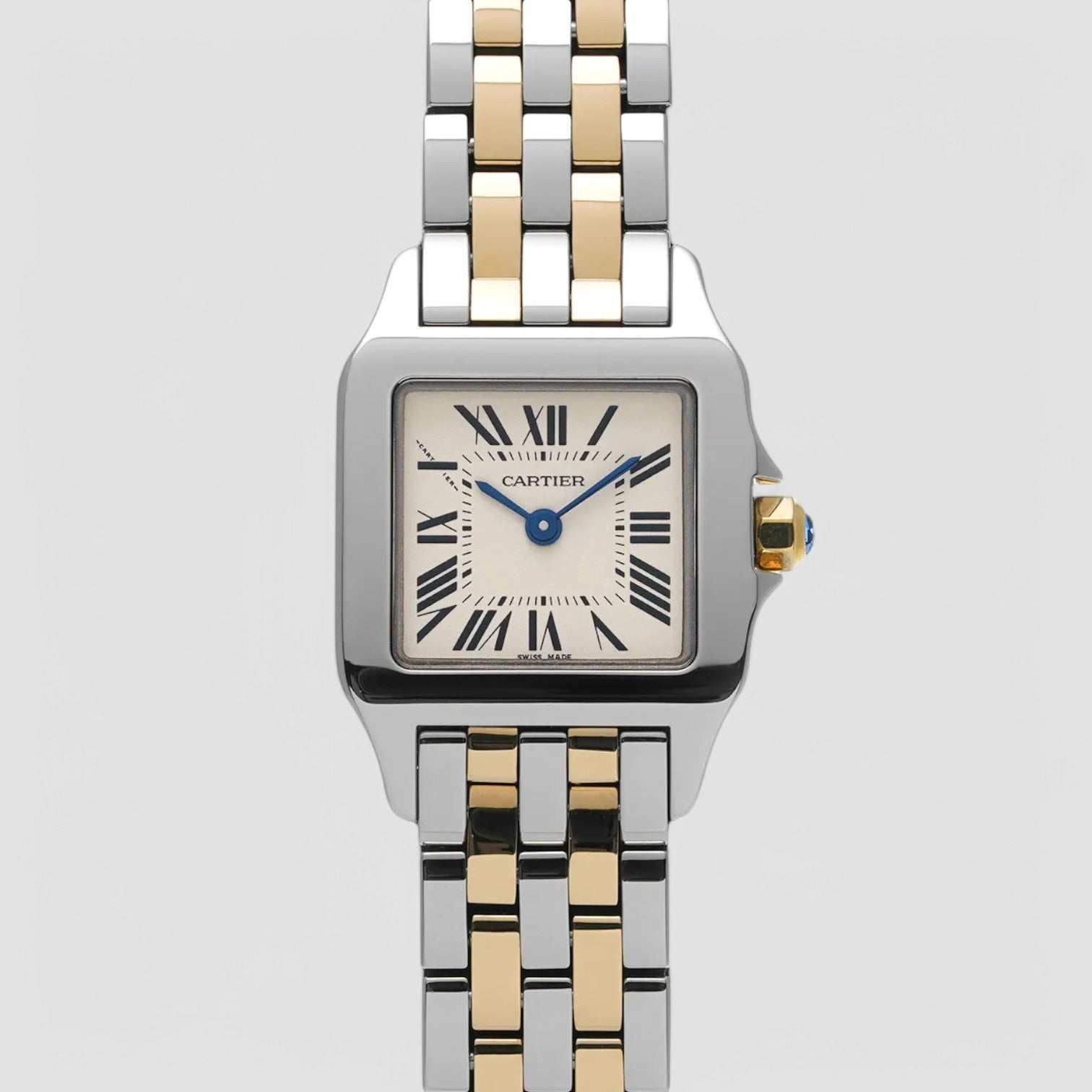 Santos Demoiselle Steel Yellow Gold Ladies Watch