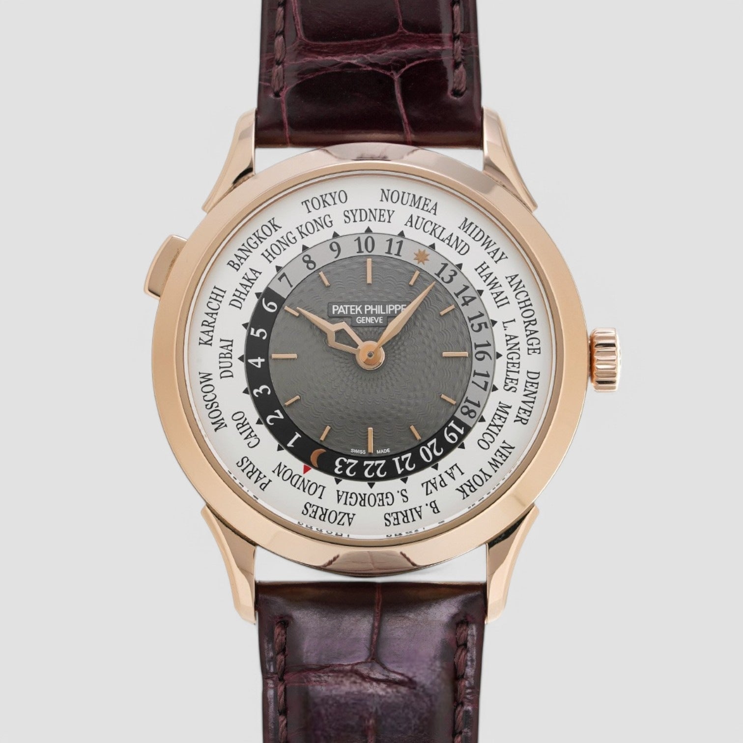 World Time 18k Rose Gold