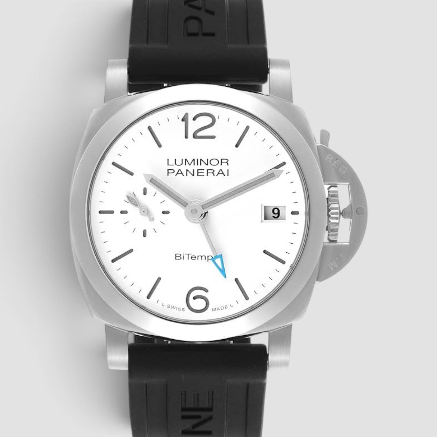 Luminor Quaranta BiTempo 40mm Steel White Dial