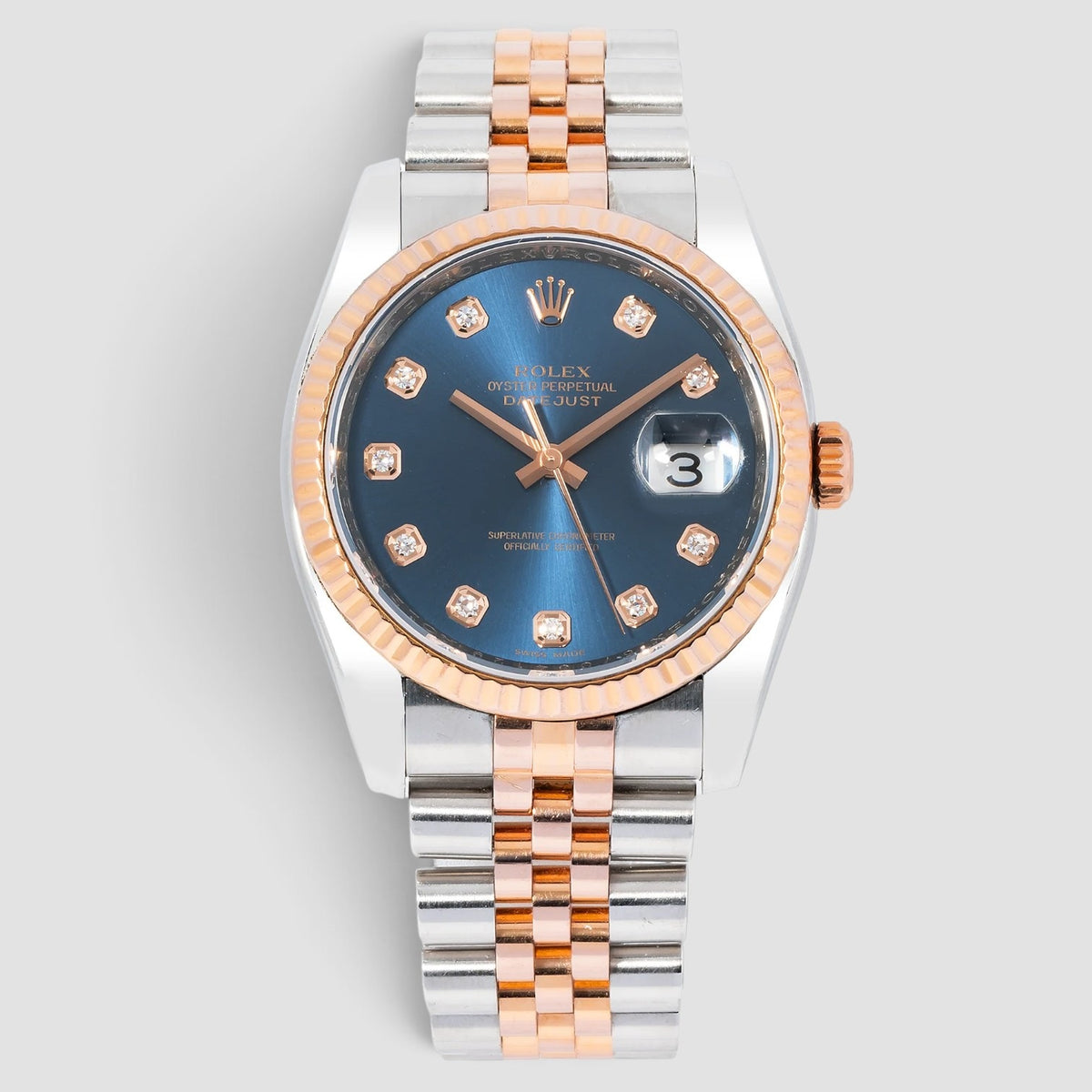 Datejust 36 Blue Diamond Dial Jubilee