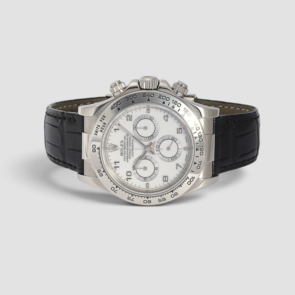 Cosmograph Daytona White Gold Arabic Dial
