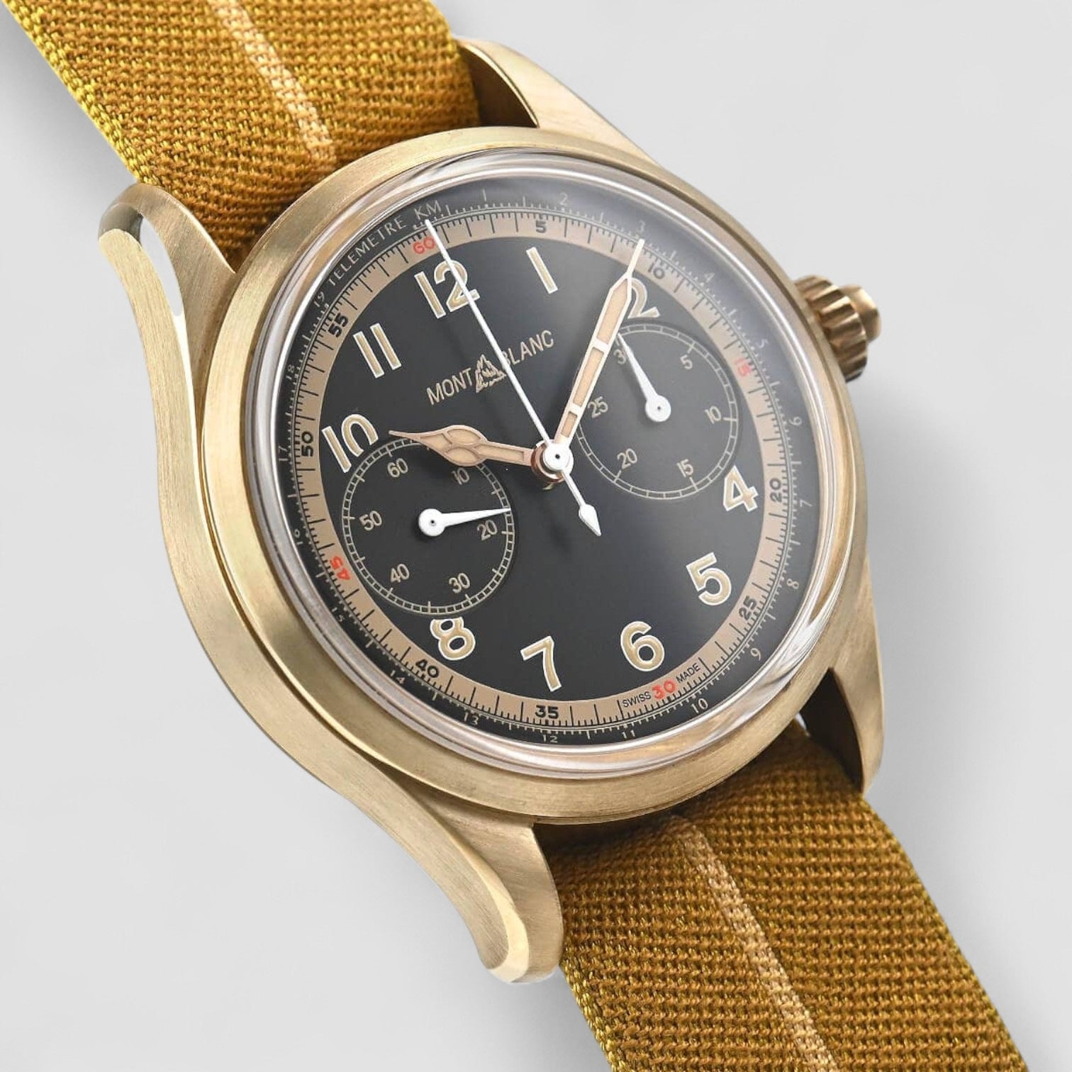 Monopusher Chronograph Automatic Black Dial Watch