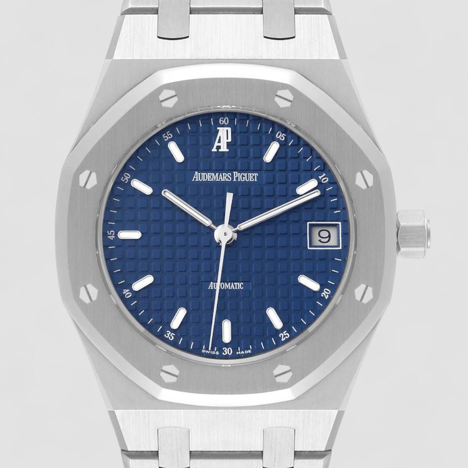 Royal Oak Blue Dial Steel Mens Watch