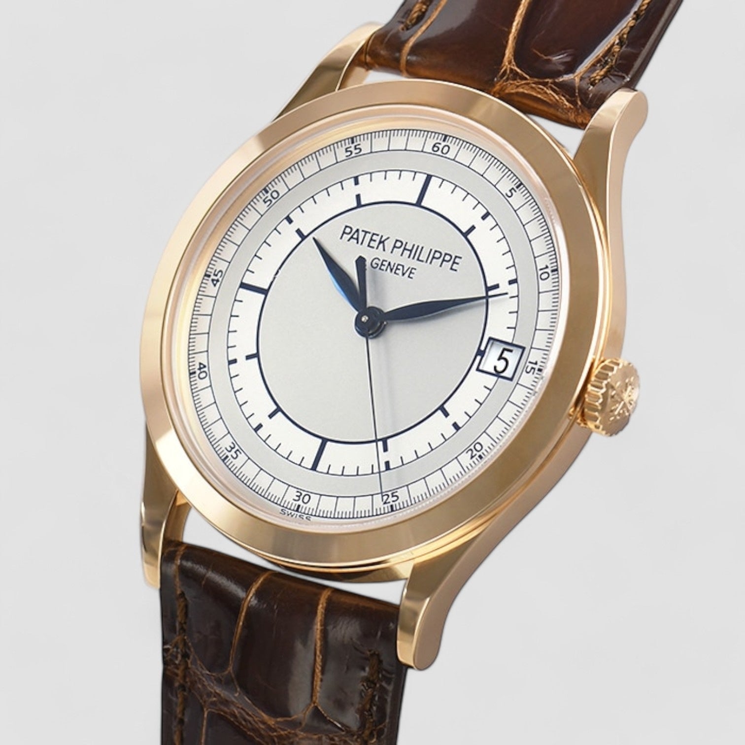 Calatrava 18K Rose Gold Sector Dial